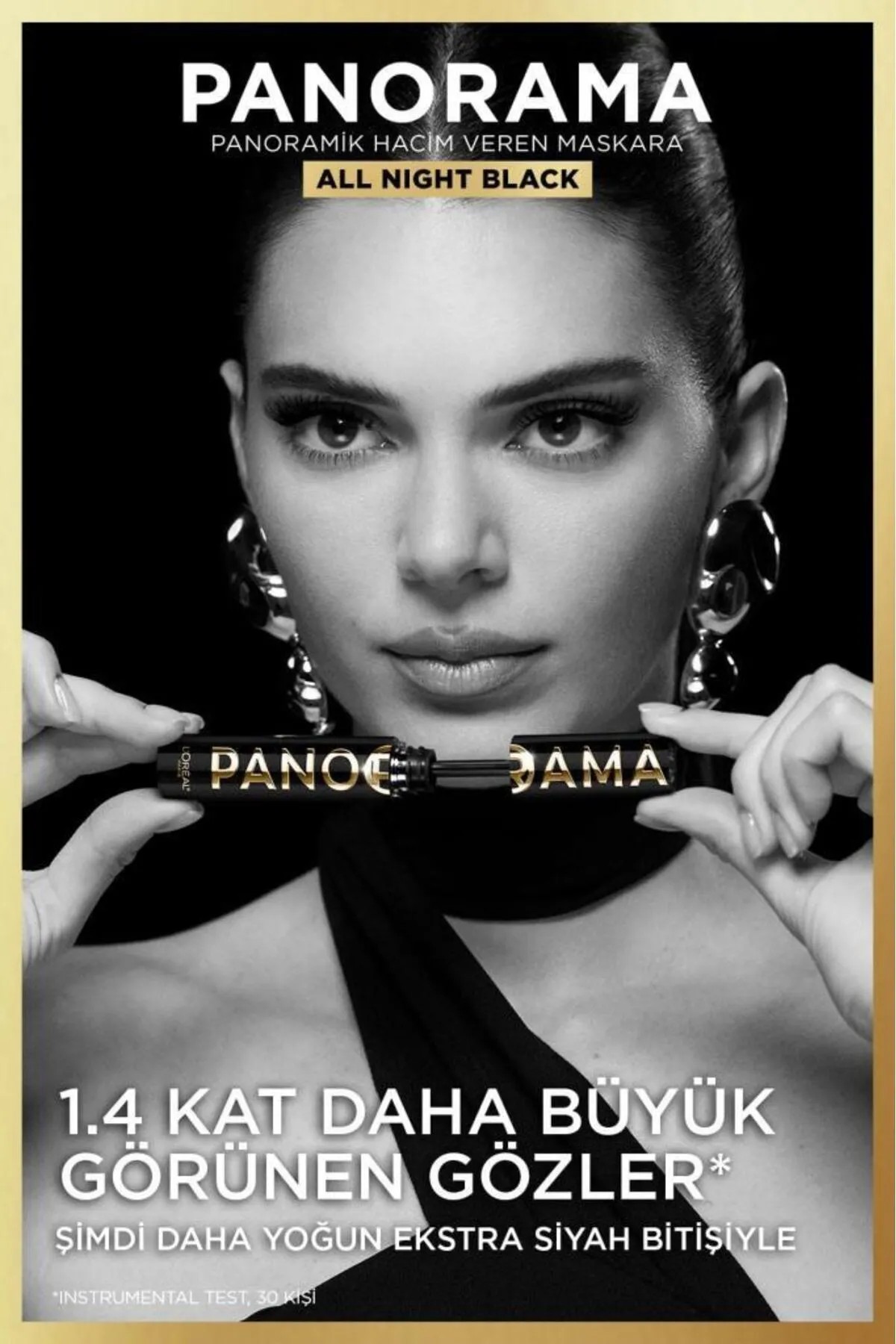 Loreal Paris Panorama Hacim Veren Maskara All Night Black Siyah