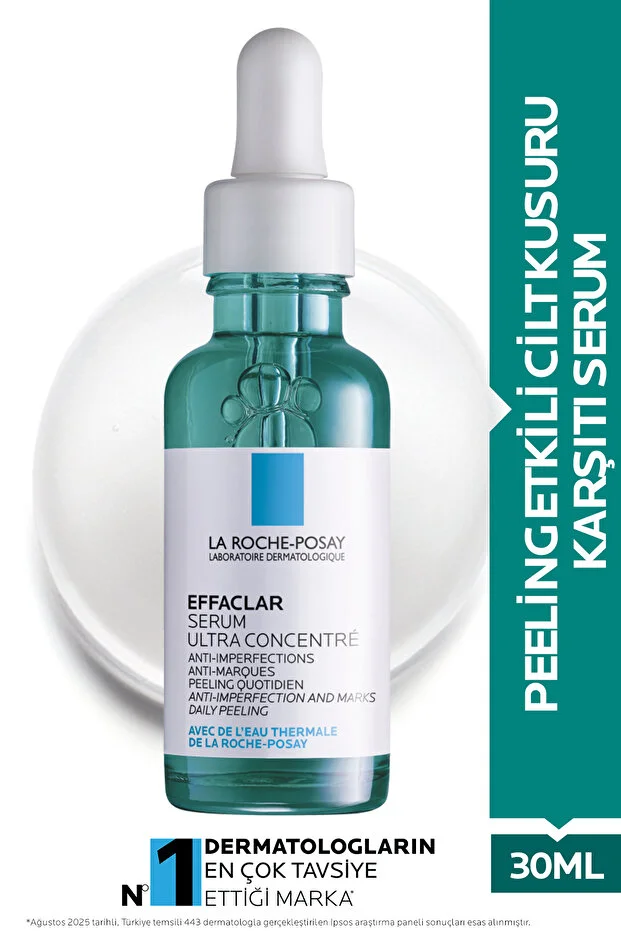 La Roche Posay Effaclar Yağlı ve Akneye Eğilim Gösteren Ciltler için Peeling Etkili Leke Karşıtı Serum 30 ml
