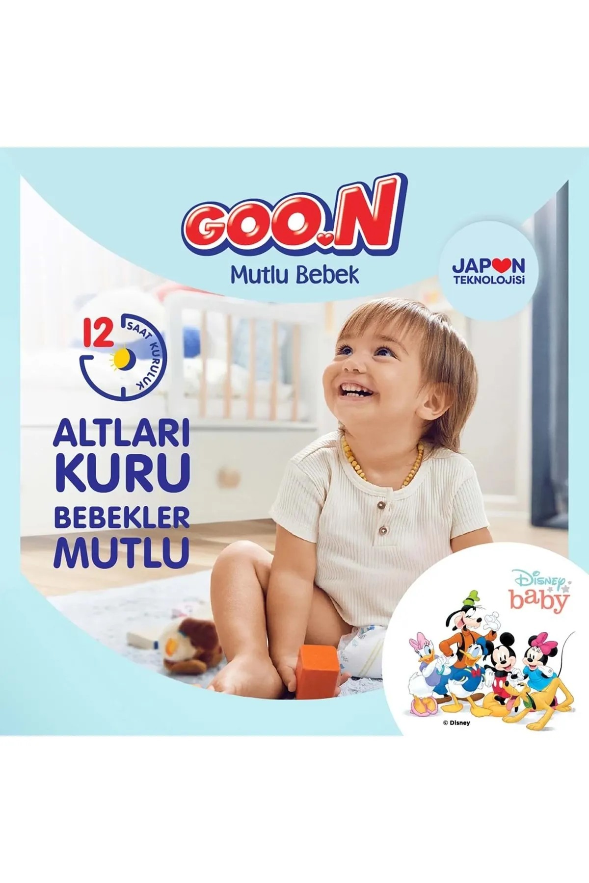 Goon Bebek Bezi Mutlu Bebek 3 Beden Fırsat Paketi 100 Adet 7-12 kg