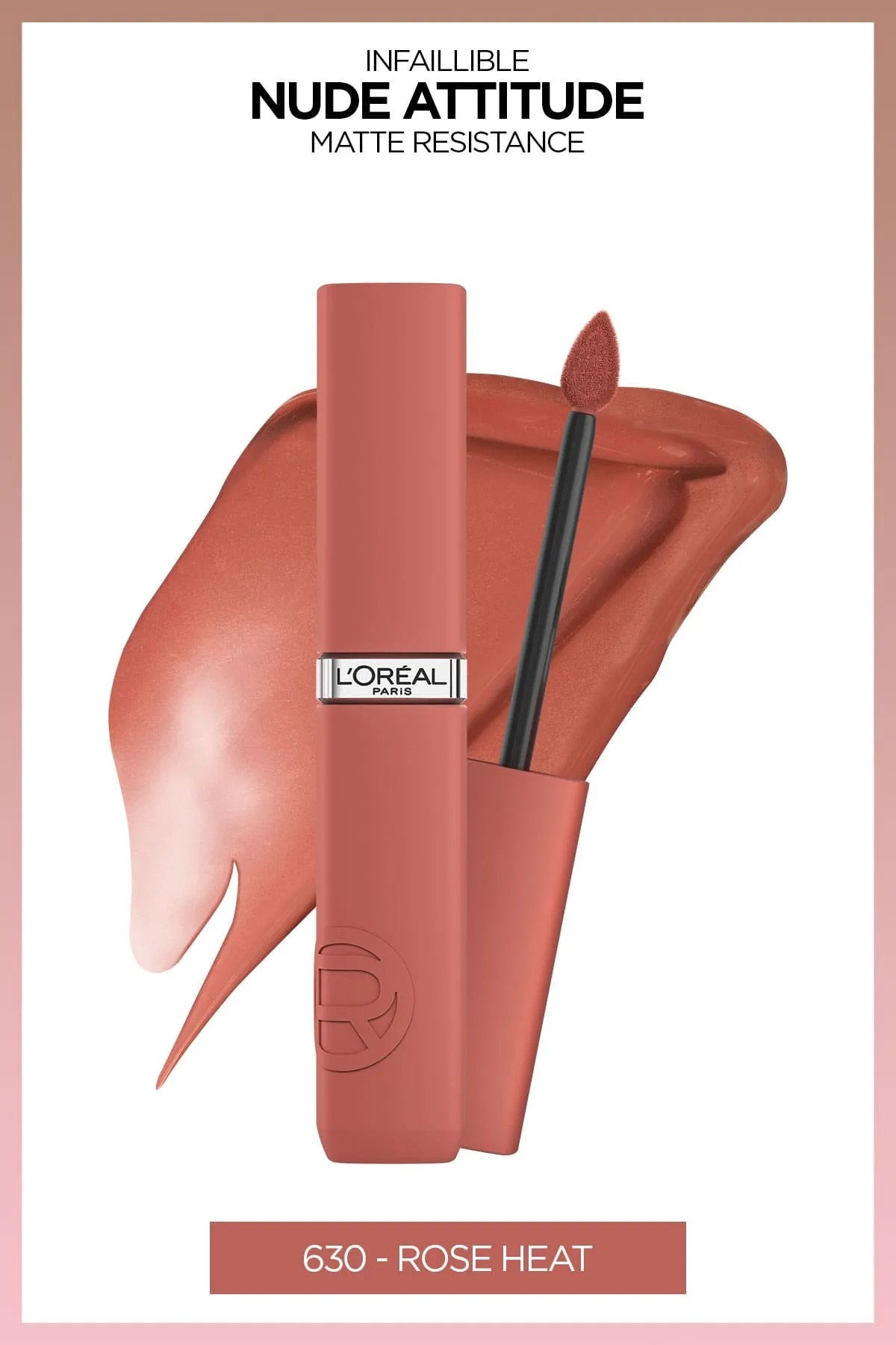 Loreal Paris Infaillible Matte Resistance Likit Mat Ruj - 630 Rose Heat