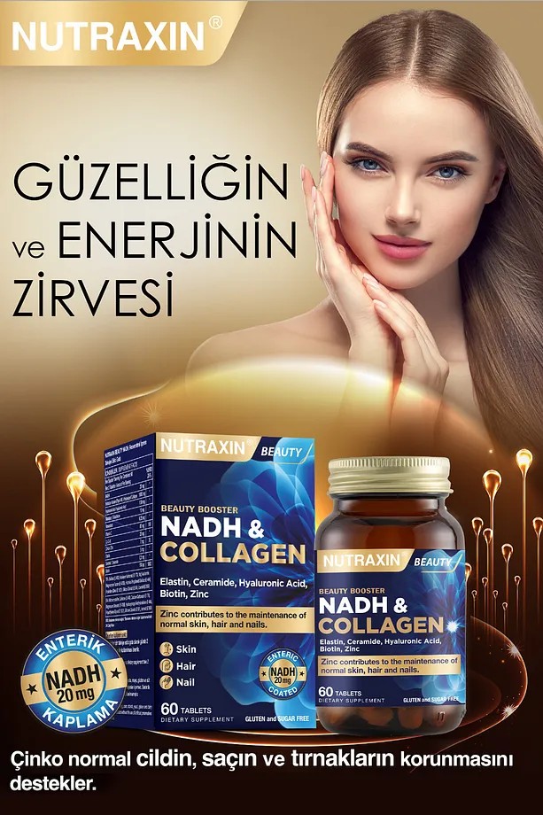Nutraxin Nadh Collagen Takviye Edici Gıda 60 Tablet