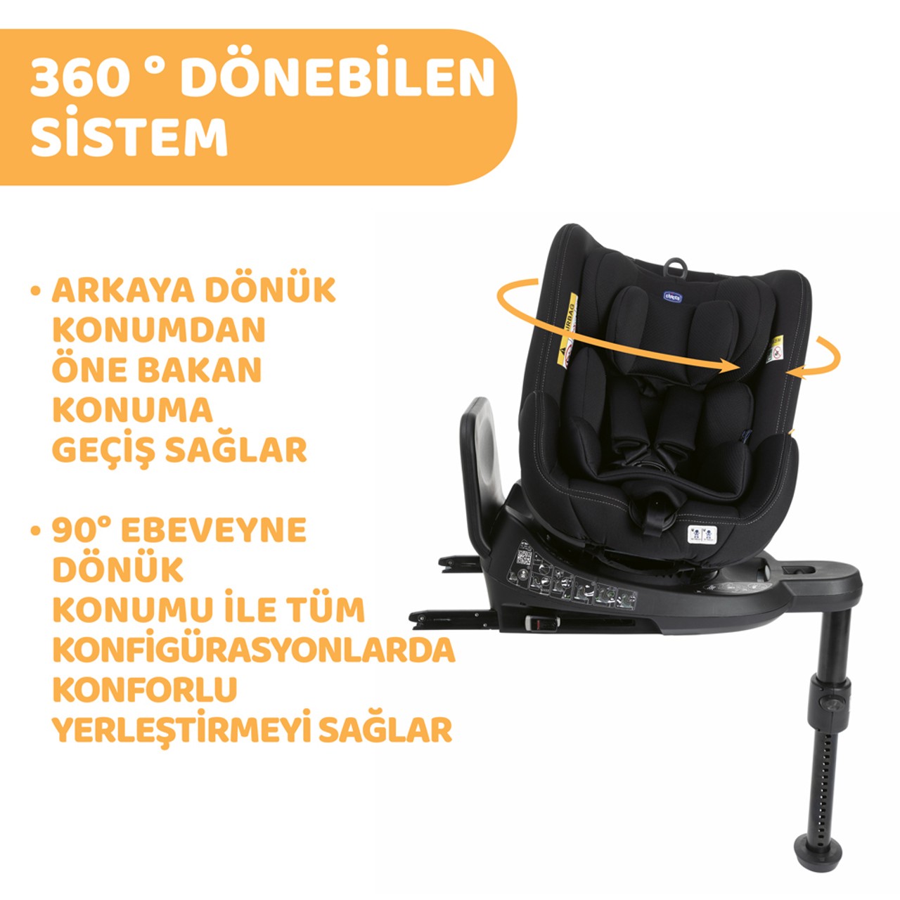 Chicco Seat2fit i-Size Air Oto Koltuğu Siyah