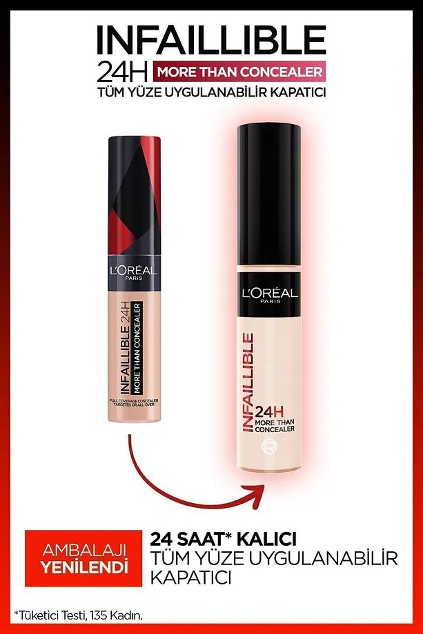 Loreal Paris Infaillible Tüm Yüze Uygulanabilir Kapatıcı 322 Ivory Concealer
