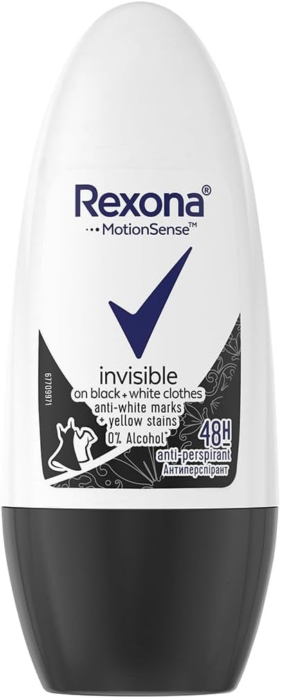 Rexona Kadın Roll On Deodorant Invisible Black White 50 ml