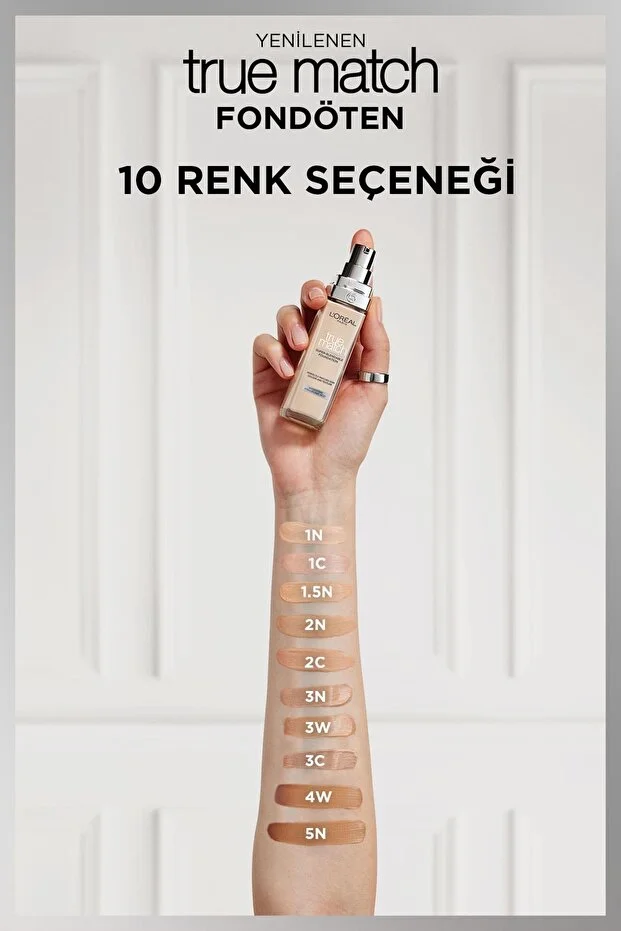 Loreal Paris True Match Bakım Yapan Fondöten - 2C Soğuk Alt Ton