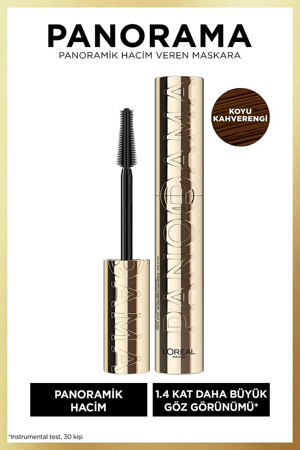 Loreal Paris Panorama Hacim Veren Maskara Koyu Kahverengi