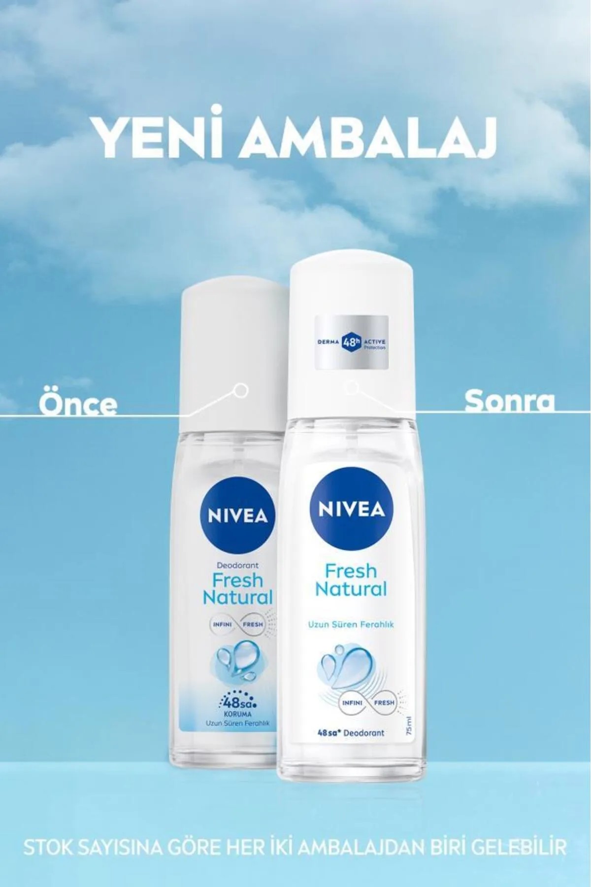 Nivea Kadın Pump Sprey Deodorant 75 ml 48 Saat Ter Koruması Uzun Süren Ferahlık Okyanus Özleri Esansı