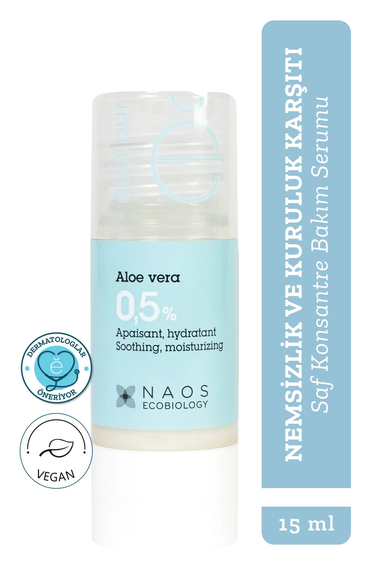 Etat Pur Pure Active Aloe Vera Nemlendirici Yatıştırıcı Saf Konsantre Cilt Bakım Serumu 15 ml Kuru Cilter