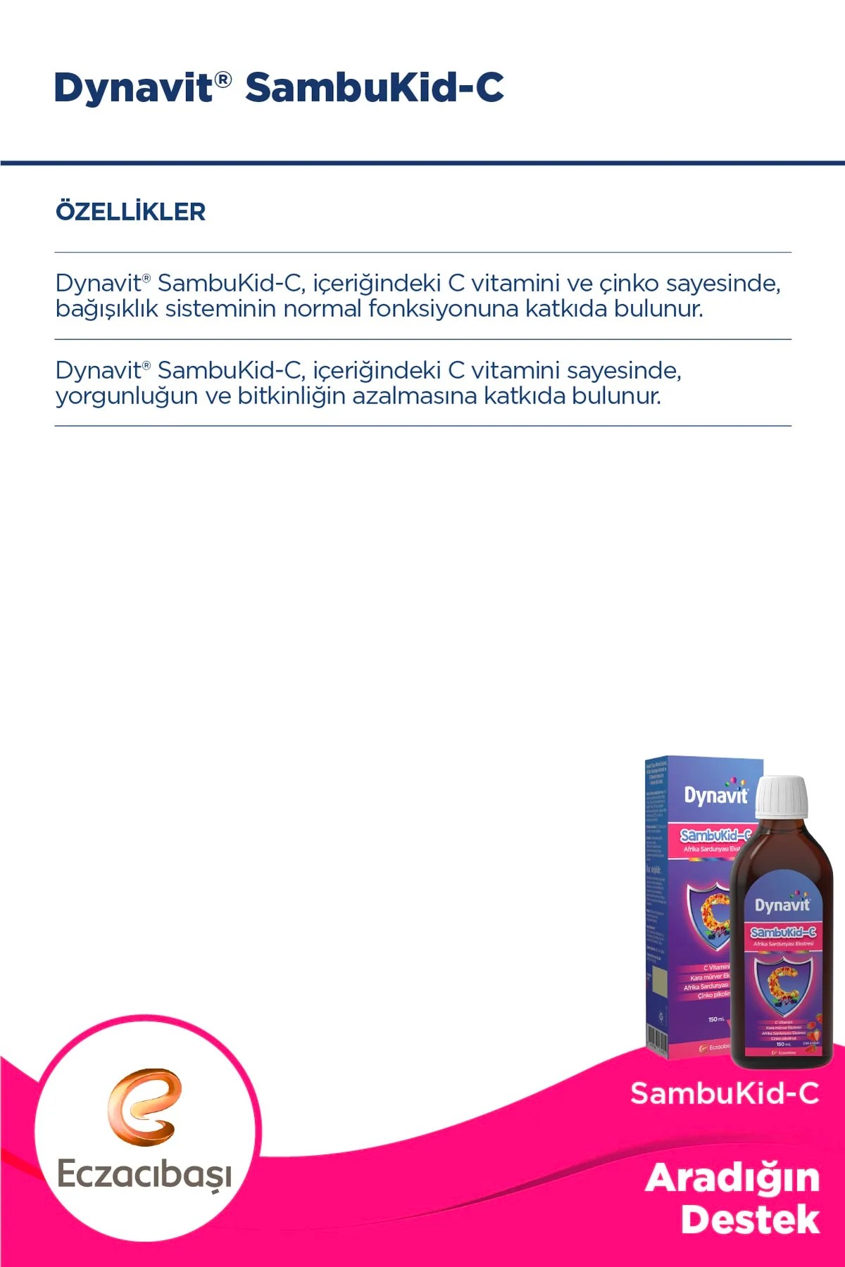 Dynavit Sambukid-C Şurup 150 ml