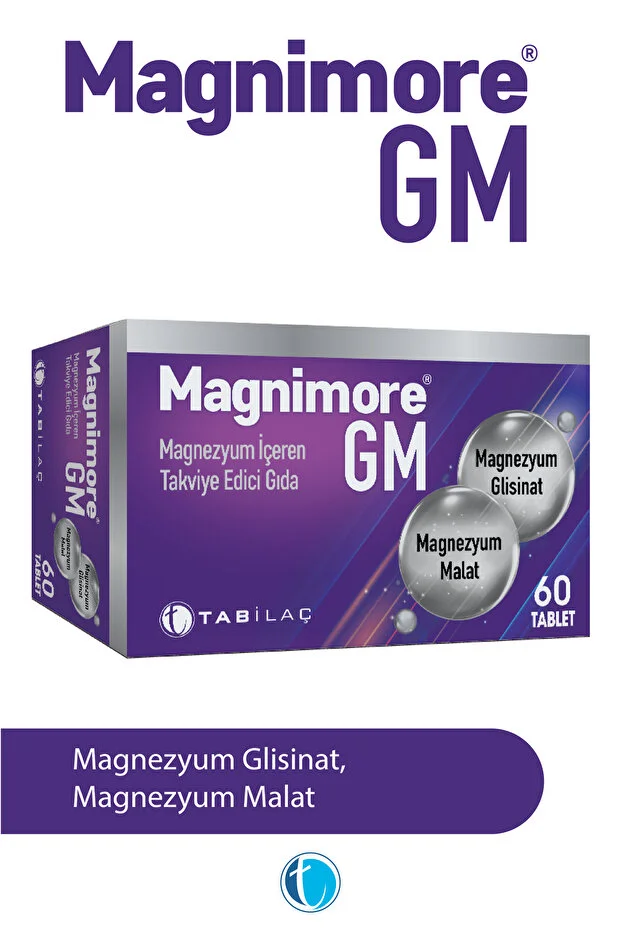 Magnimore GM Magnezyum İçeren Takviye Edici Gıda 60 Tablet