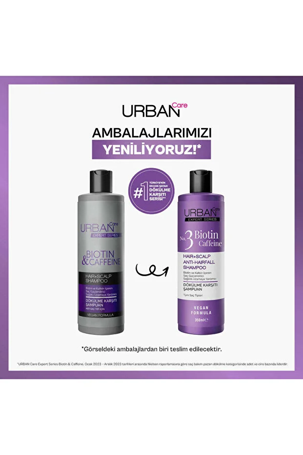 Urban Care Expert Series Biotin & Caffeine Saç Bakım Şampuanı 350 ml