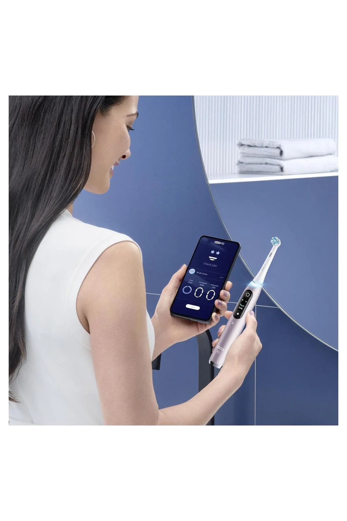 Oral-B İO 9 Şarjlı Diş Fırçası Pembe