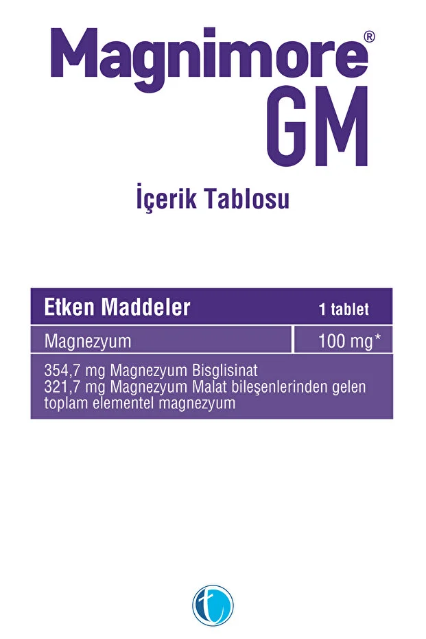 Magnimore GM Magnezyum İçeren Takviye Edici Gıda 60 Tablet