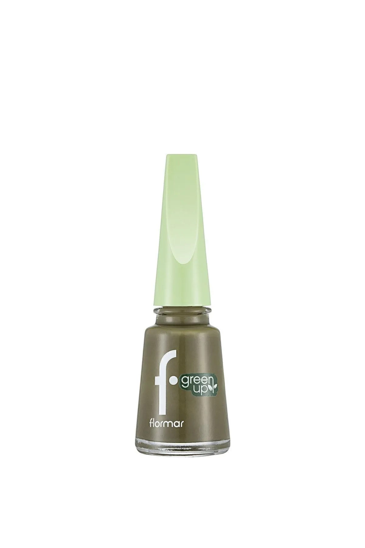 Flormar Parlak Bitişli Nefes Alabilen Vegan Oje Green Up Nail Enamel - 014 Green Love