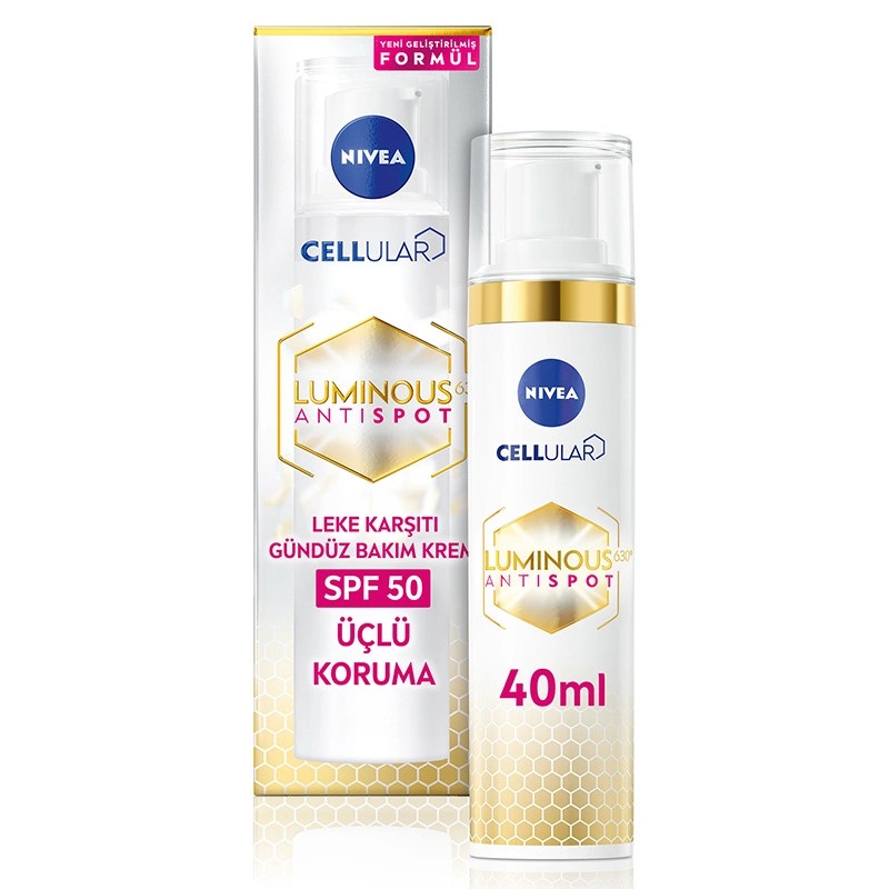 Nivea Cellular Luminous 630 Leke Karşıtı Gündüz Kremi SPF50 40 ml