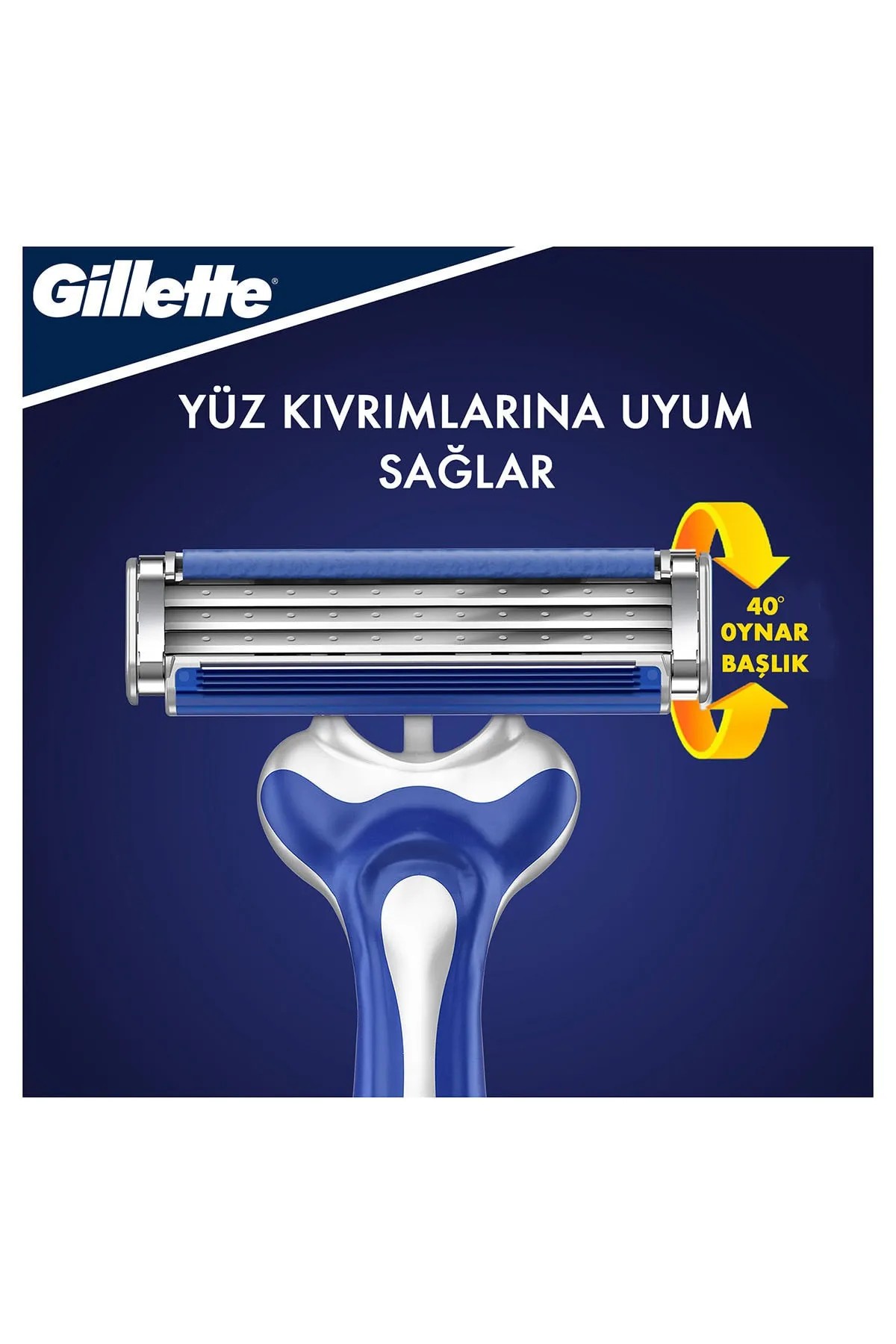 Gillette Blue3 Comfort Kullan At Tıraş Bıçağı 2'li