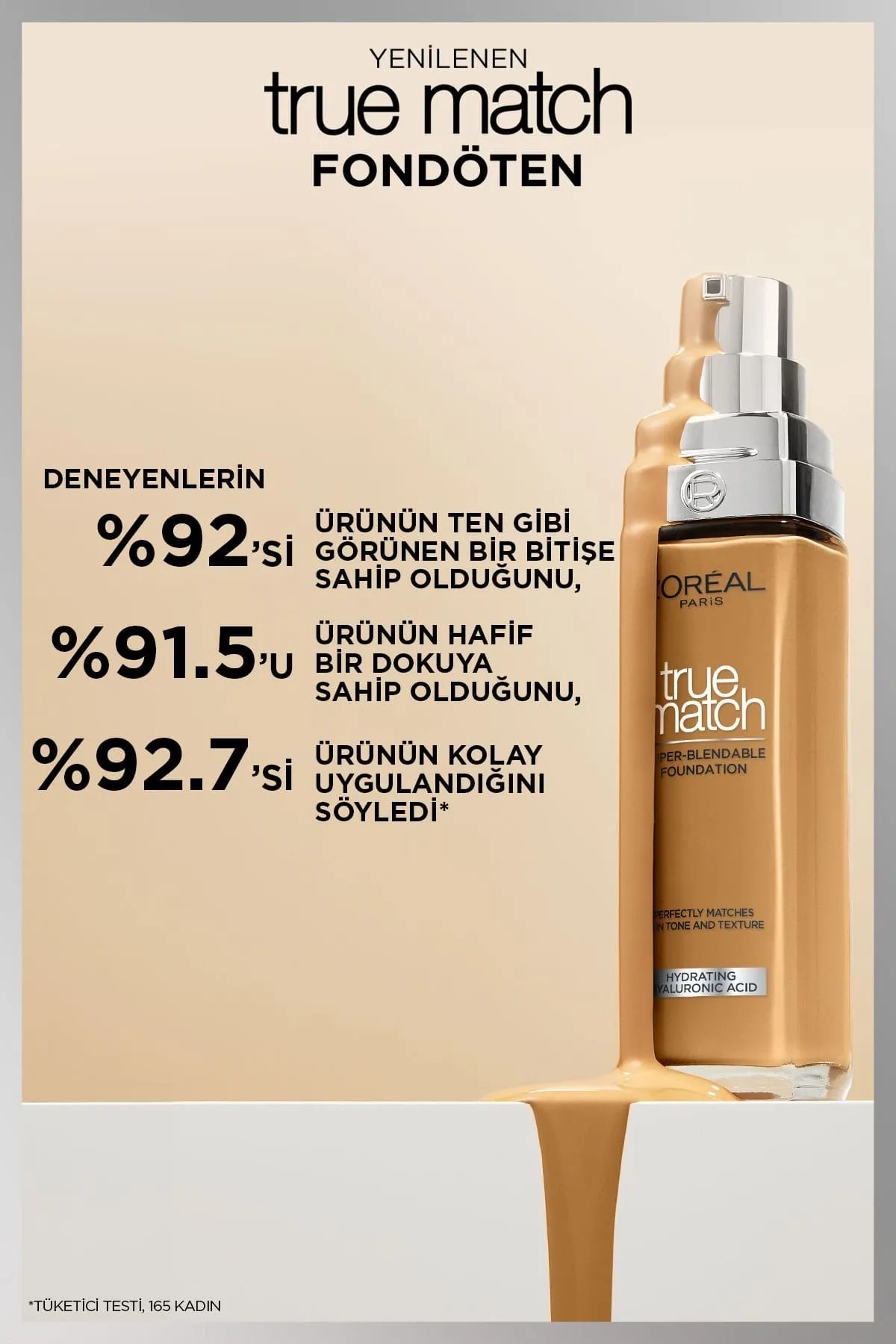 Loreal Paris True Match Bakım Yapan Fondöten 3W Sıcak Alt Ton