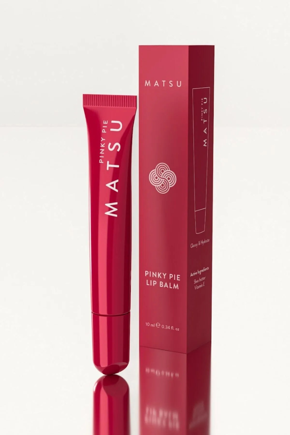 MATSU 2in1 Pinky Pie Parlatıcı Lip Balm 15 ml | Parlaklık & Nem | Shea Butter & Vitamin E