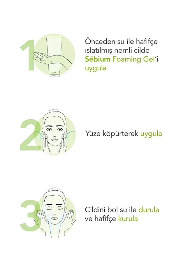 Bioderma Sebium Foaming Gel Yağlı ve Akneli Ciltler İçin Temizleyici Jel 500 ml