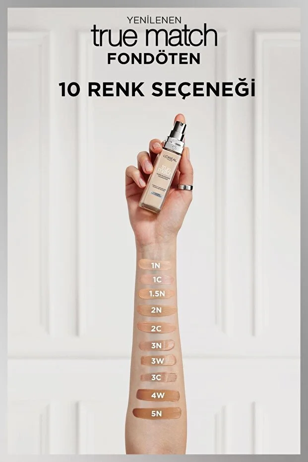 Loreal Paris True Match Bakım Yapan Fondöten - 1N Nötr Alt Ton