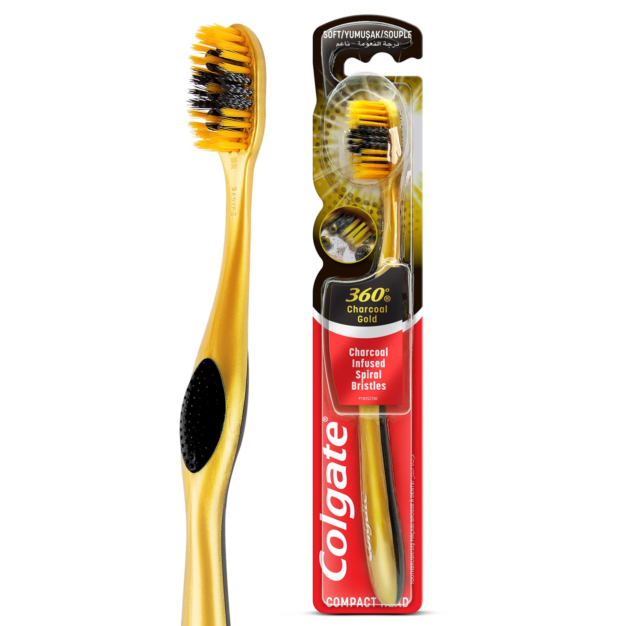 Colgate 360 Charcoal Gold Çok Yönlü Koruma Yumuşak Diş Fırçası