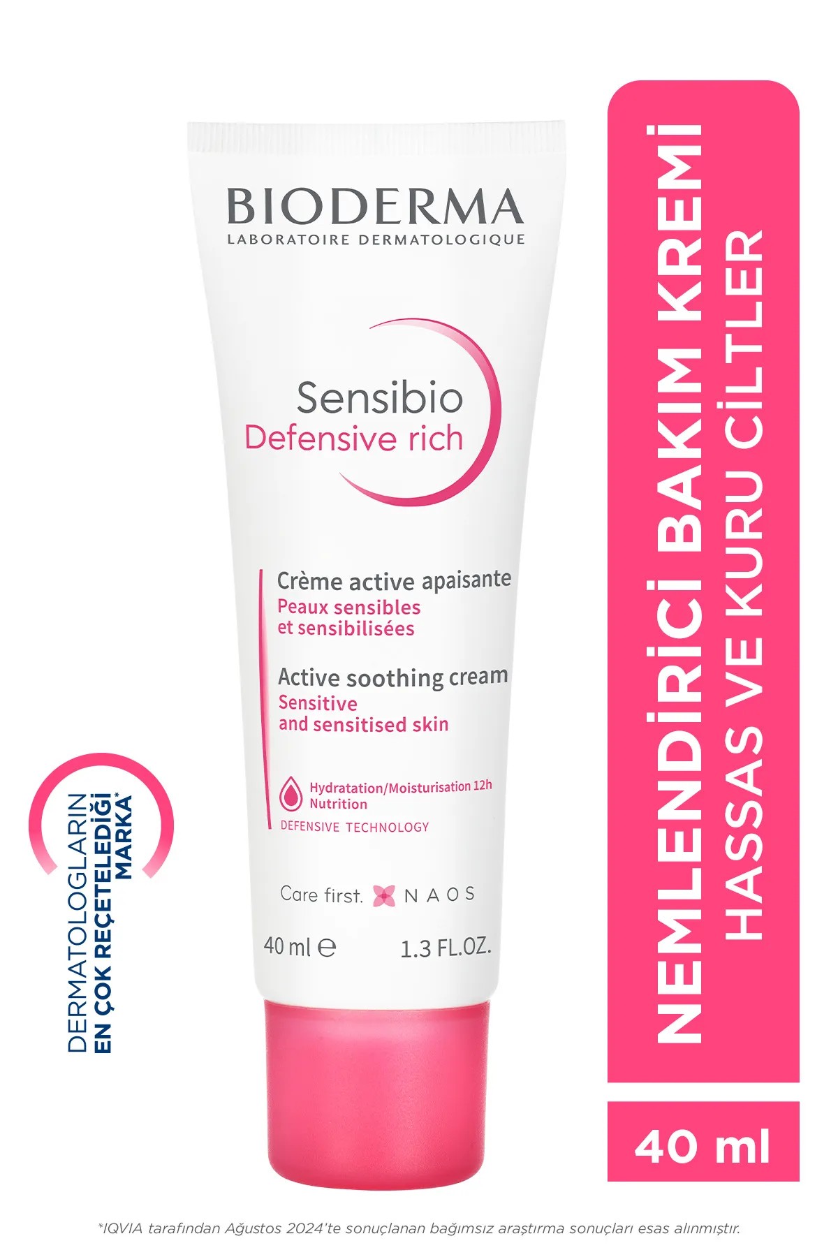 Bioderma Sensibio Defensive Rich Hassas ve Kuru Cilt Antioksidan E Vitamini Yoğun Nemlendirici Krem 40 ml