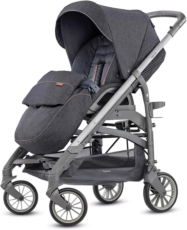 Inglesina Trilogy Tek El Tek Hamle ile Katlanıp Açılan Çift Yönlü Bebek Arabası Özel Koleksiyon - Village Denim