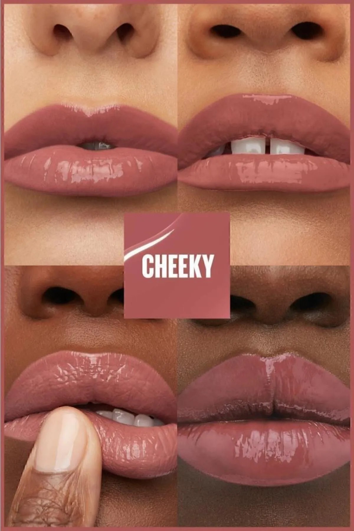 Maybelline New York Super Stay Vinyl Ink Uzun Süre Kalıcı Şeftali Tonlu Likit Parlak Ruj 35 Cheeky