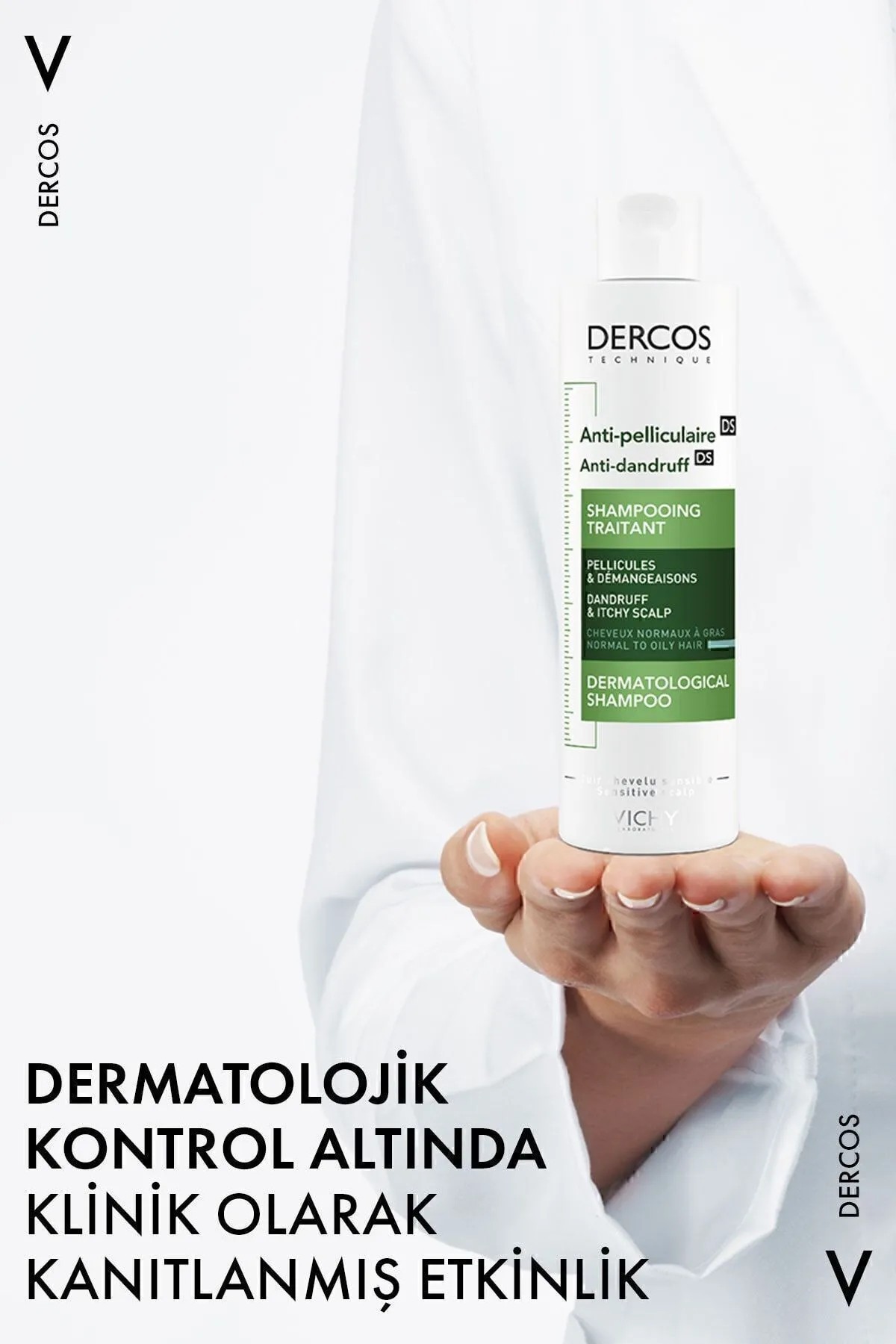 Vichy Dercos Normal/Yağlı Saçlar İçin Kepek Karşıtı Saç Bakım Şampuanı 200 ml