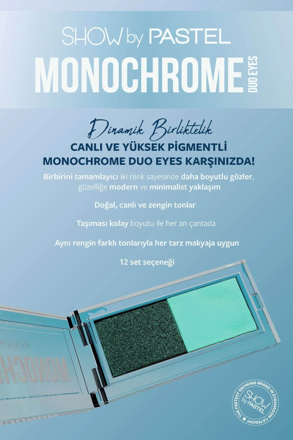 Show by Pastel Monochrome Duo Eyes İkili Far Paleti 27 Lux