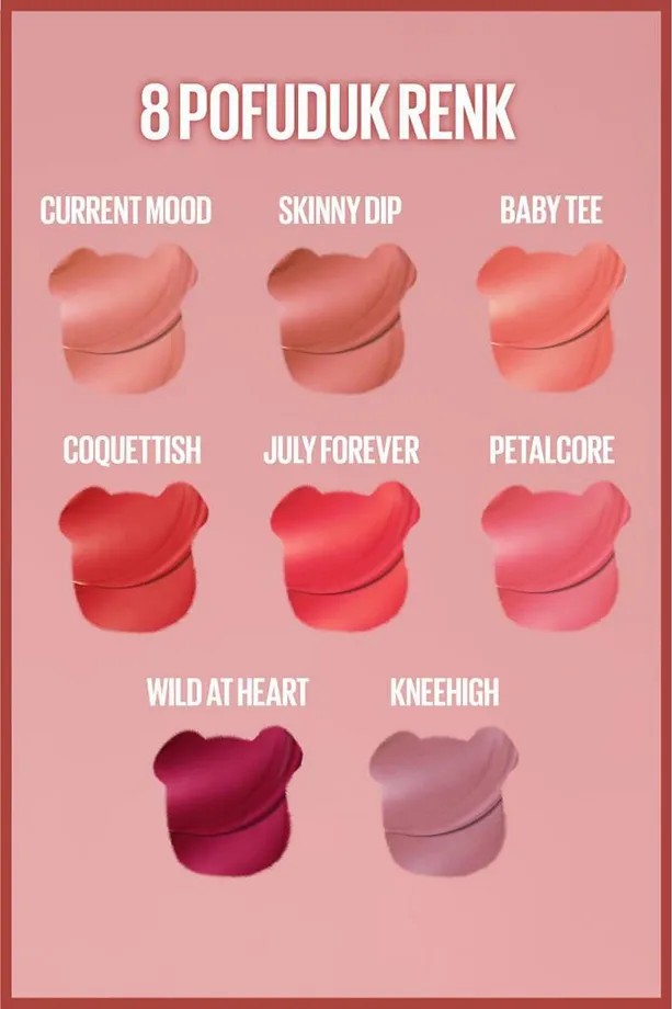 Maybelline New York Maybelline Super Stay Teddy Tint Uzun Süre Kalıcı Likit Mat Tint 25 Baby Tee