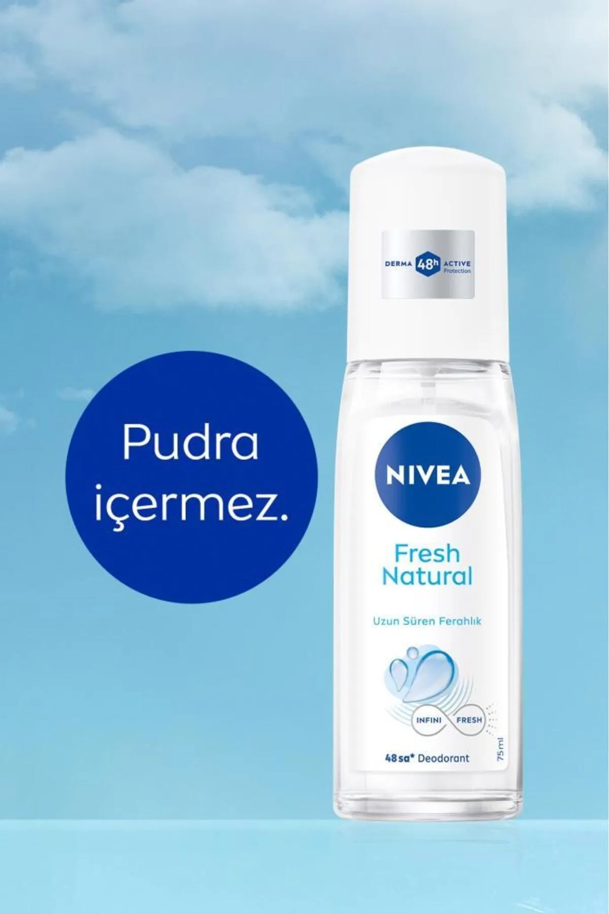 Nivea Kadın Pump Sprey Deodorant 75 ml 48 Saat Ter Koruması Uzun Süren Ferahlık Okyanus Özleri Esansı