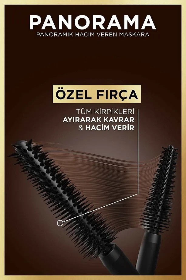 Loreal Paris Panorama Hacim Veren Maskara Koyu Kahverengi