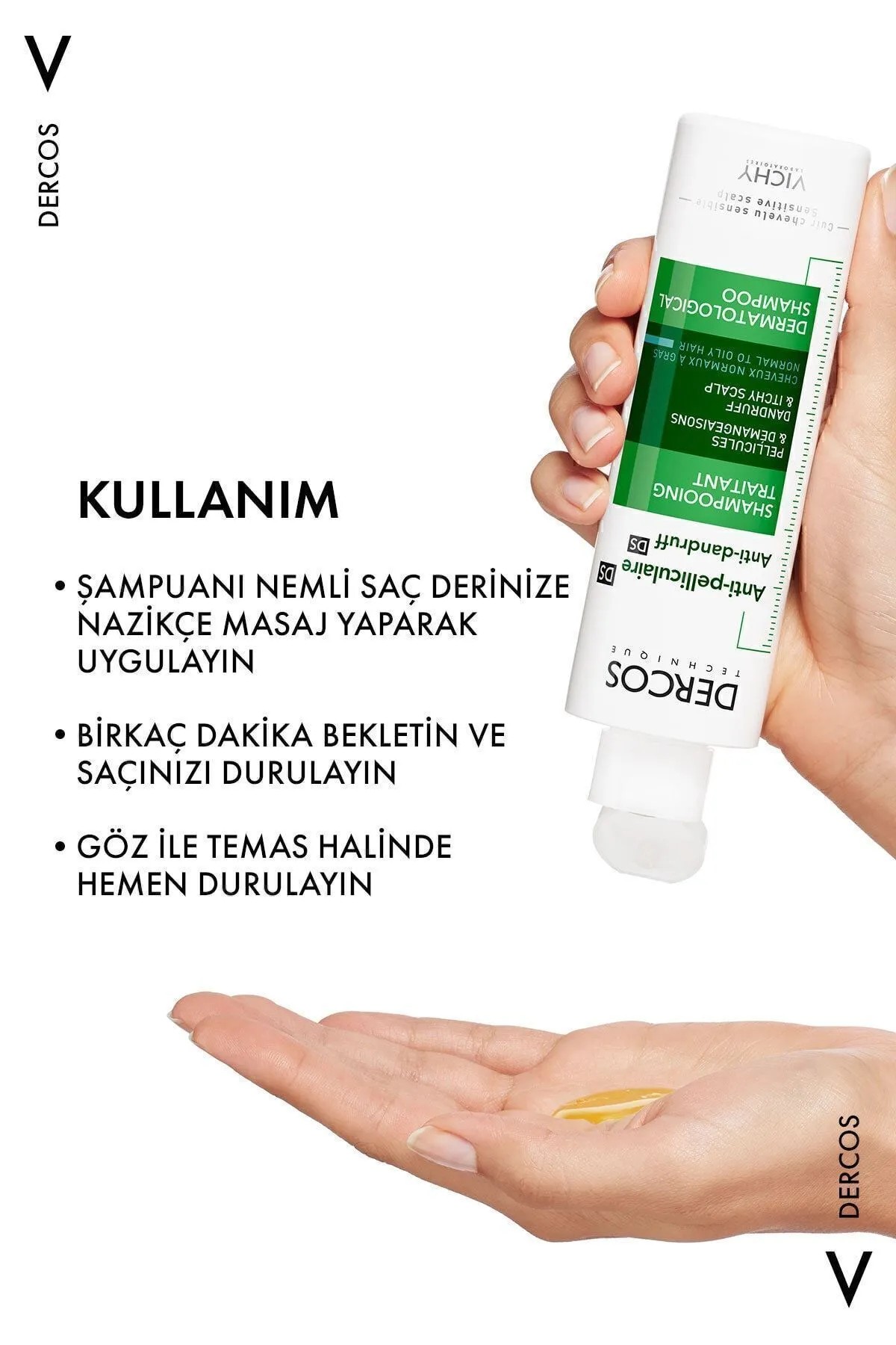 Vichy Dercos Normal/Yağlı Saçlar İçin Kepek Karşıtı Saç Bakım Şampuanı 200 ml