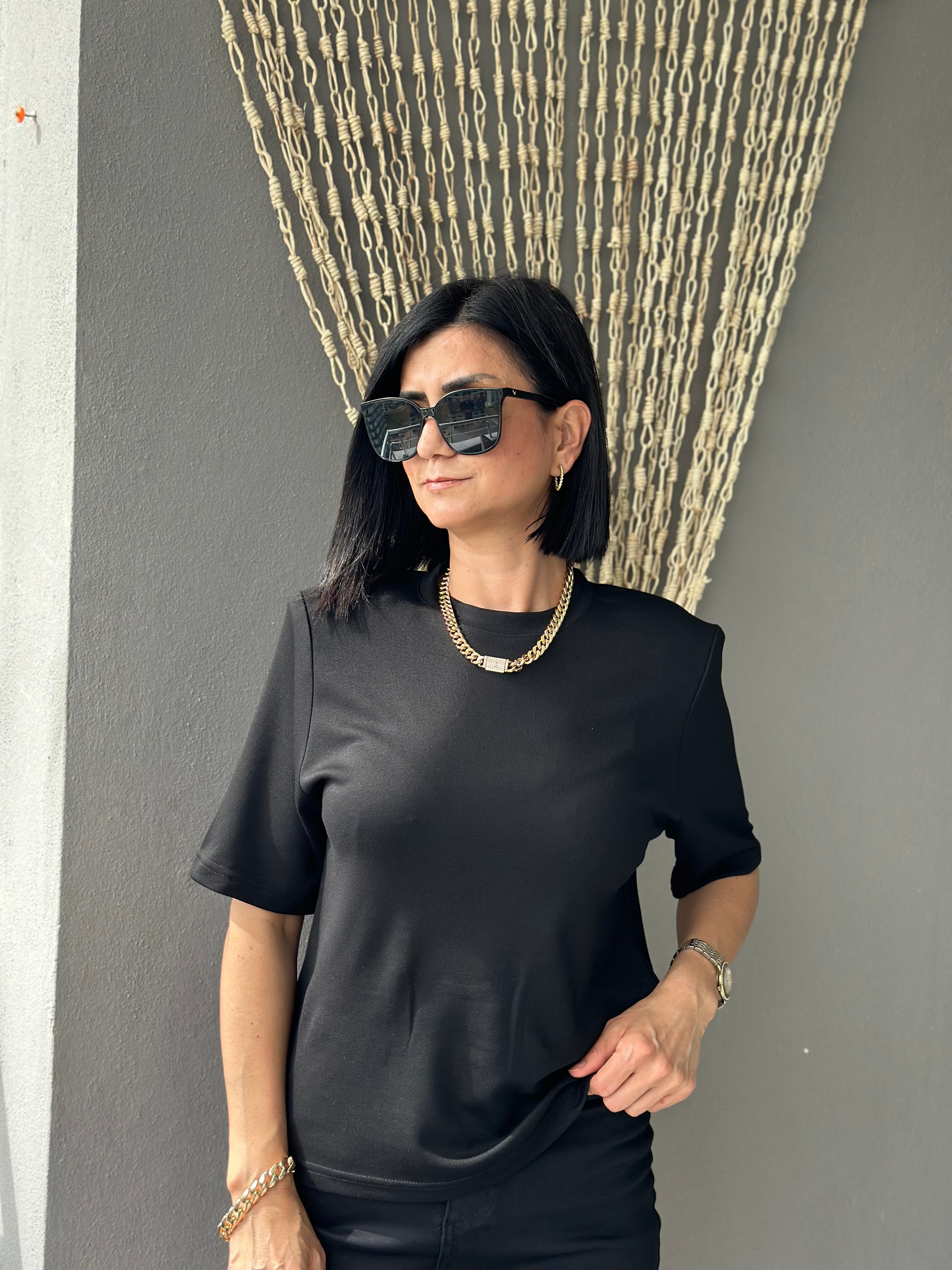 VATKALI T-SHİRT - siyah