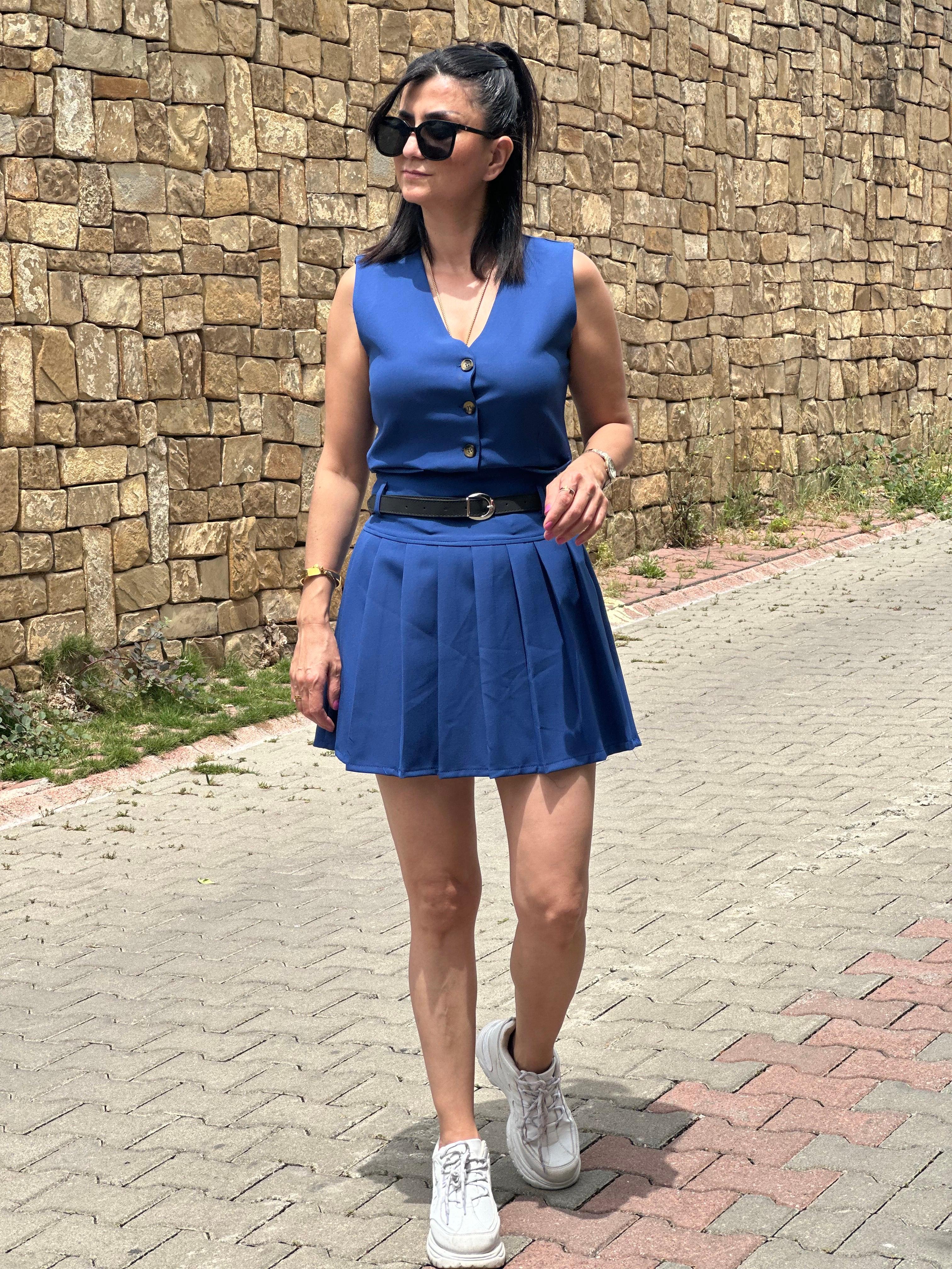 PİLELİ ETEK YELEK TAKIM