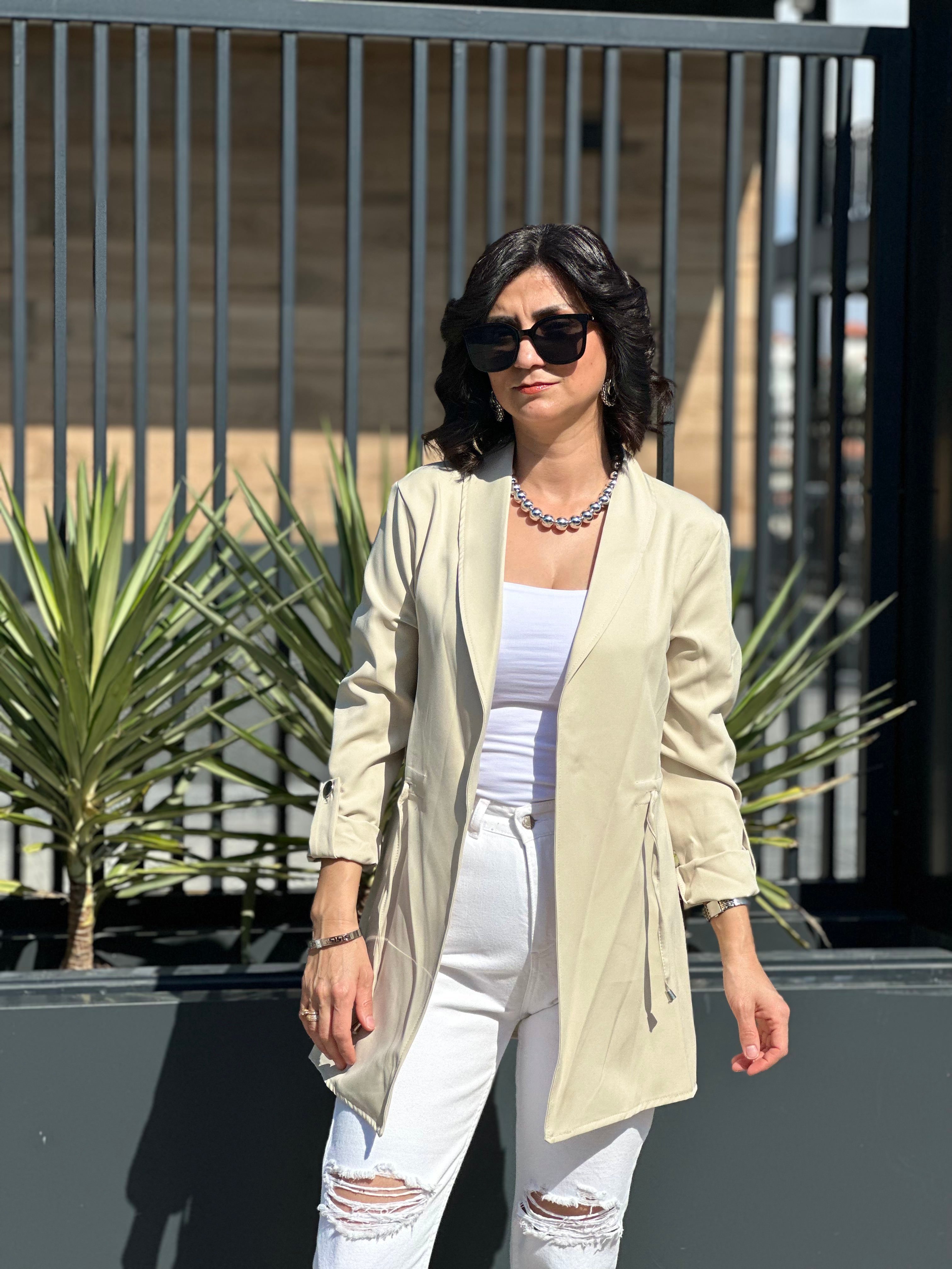 İPLİ ŞAL YAKA CEKET