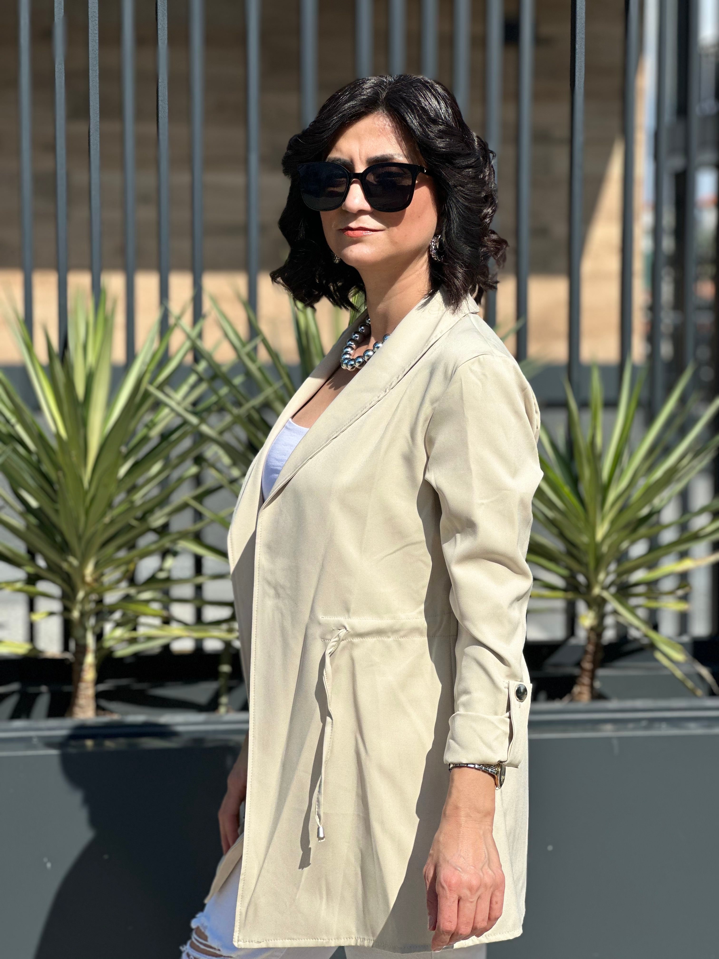 İPLİ ŞAL YAKA CEKET