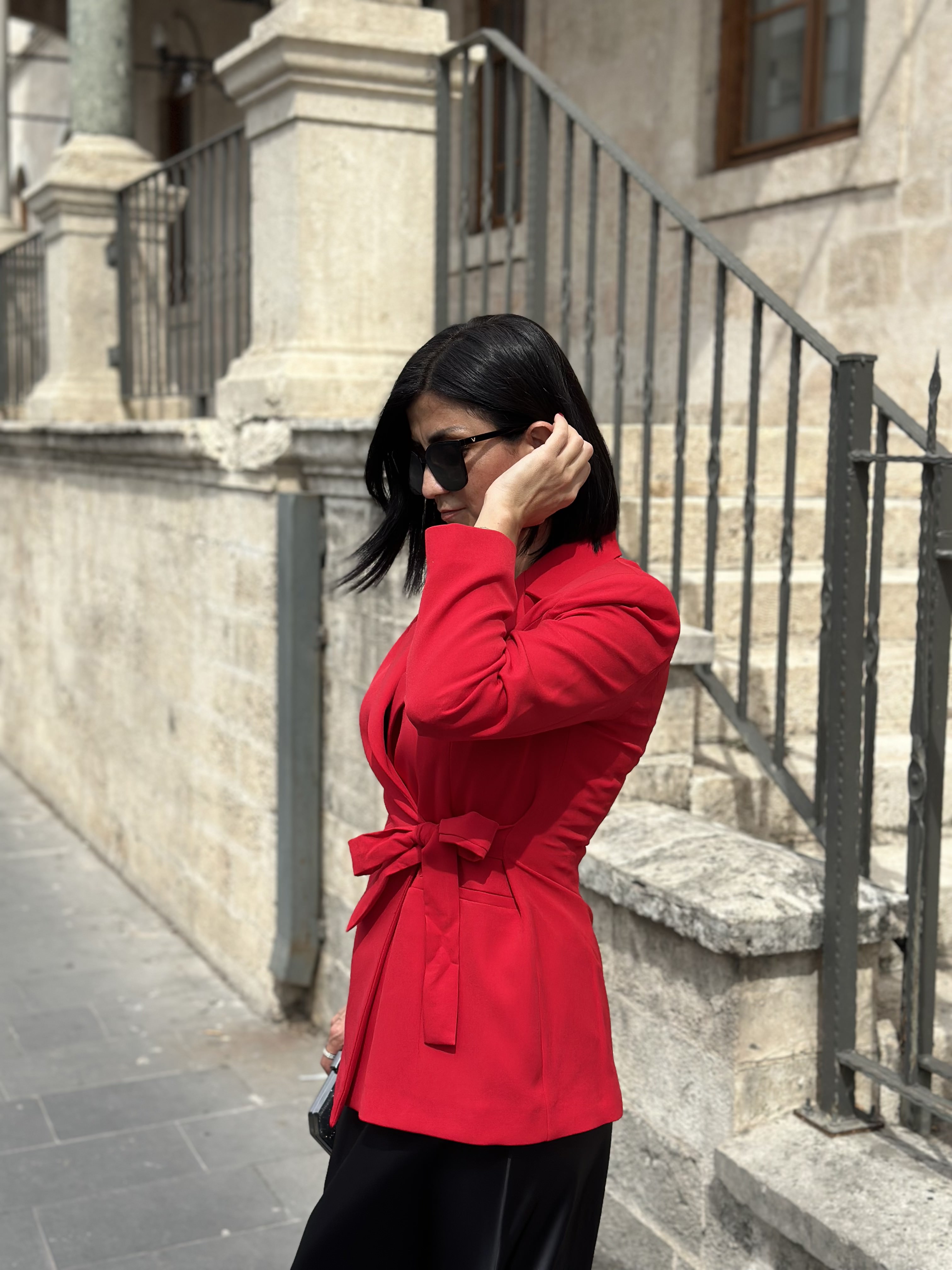 BELİ KUŞAKLI BLAZER CEKET