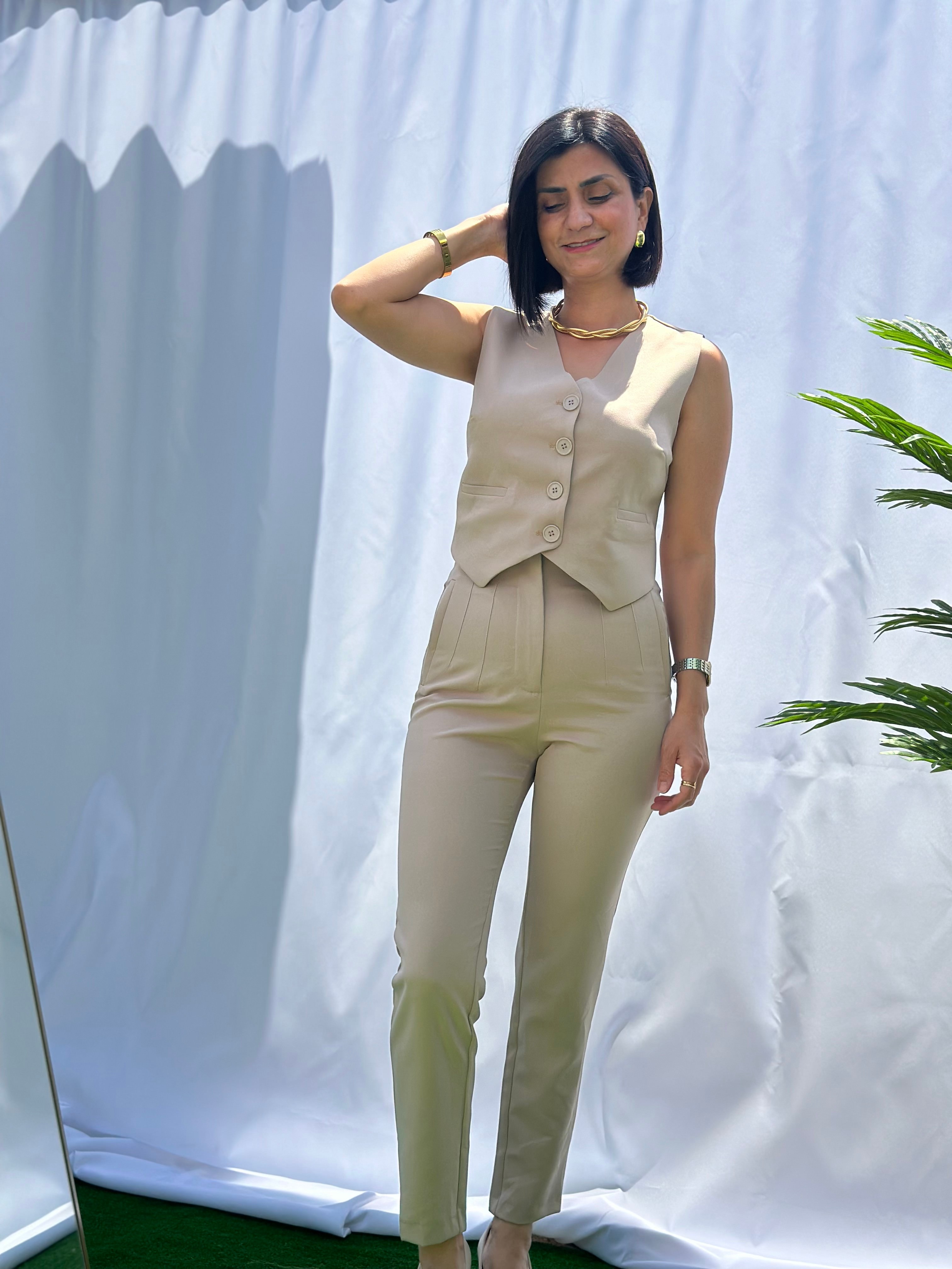 ZARA MODEL PANTOLON YELEK TAKIM
