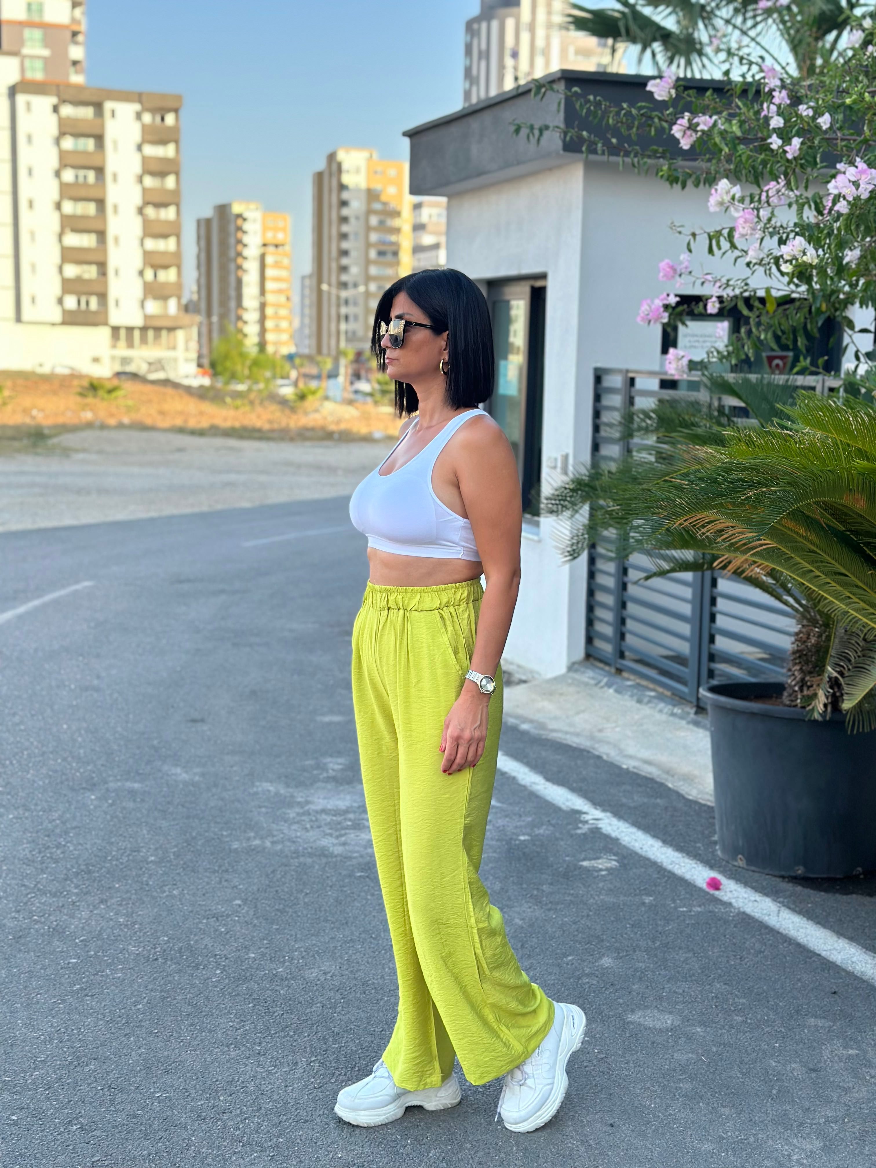 BELİ LASTİKLİ BOLPAÇA PANTOLON