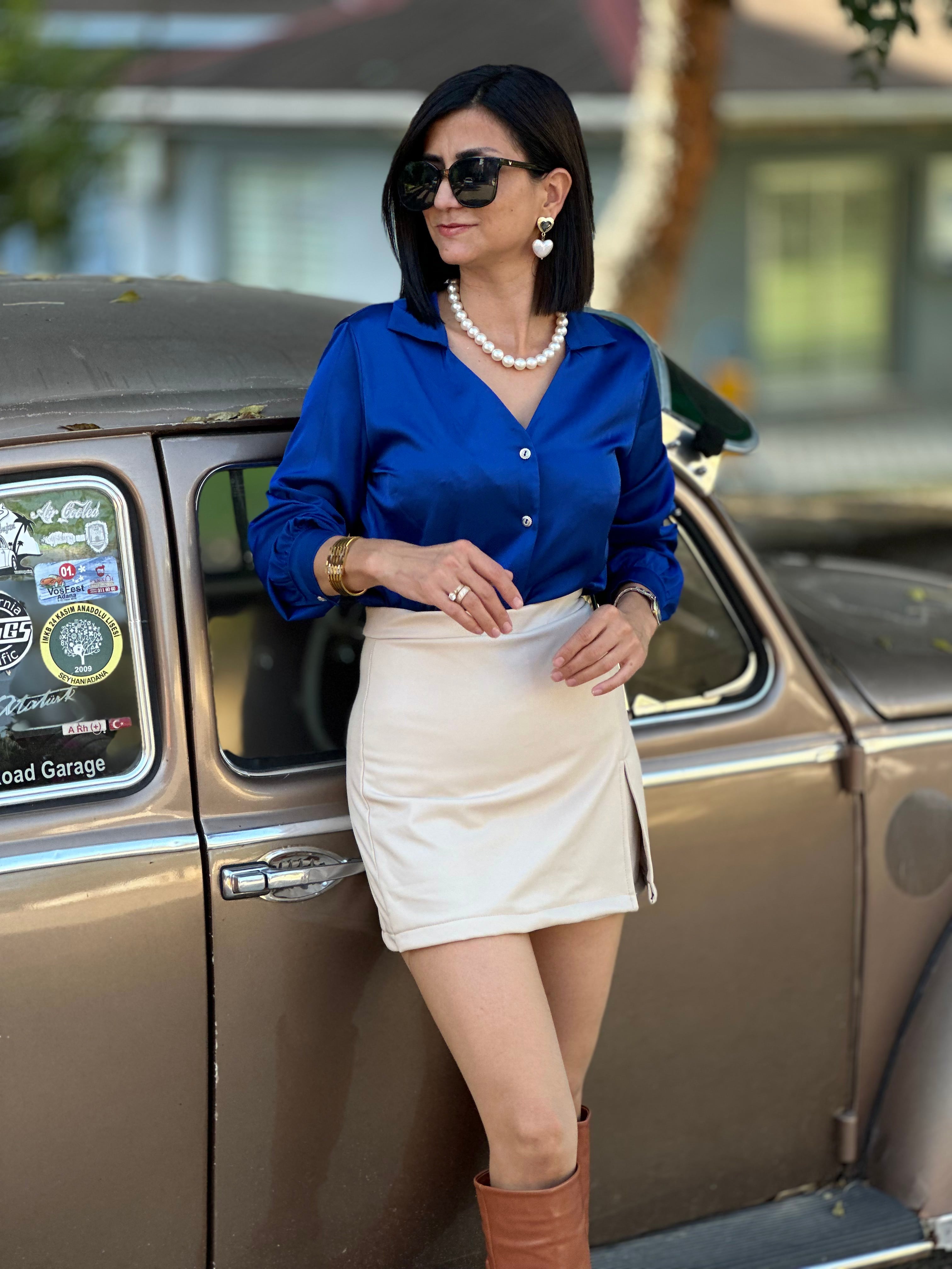 JİLDA SATEN GÖMLEK