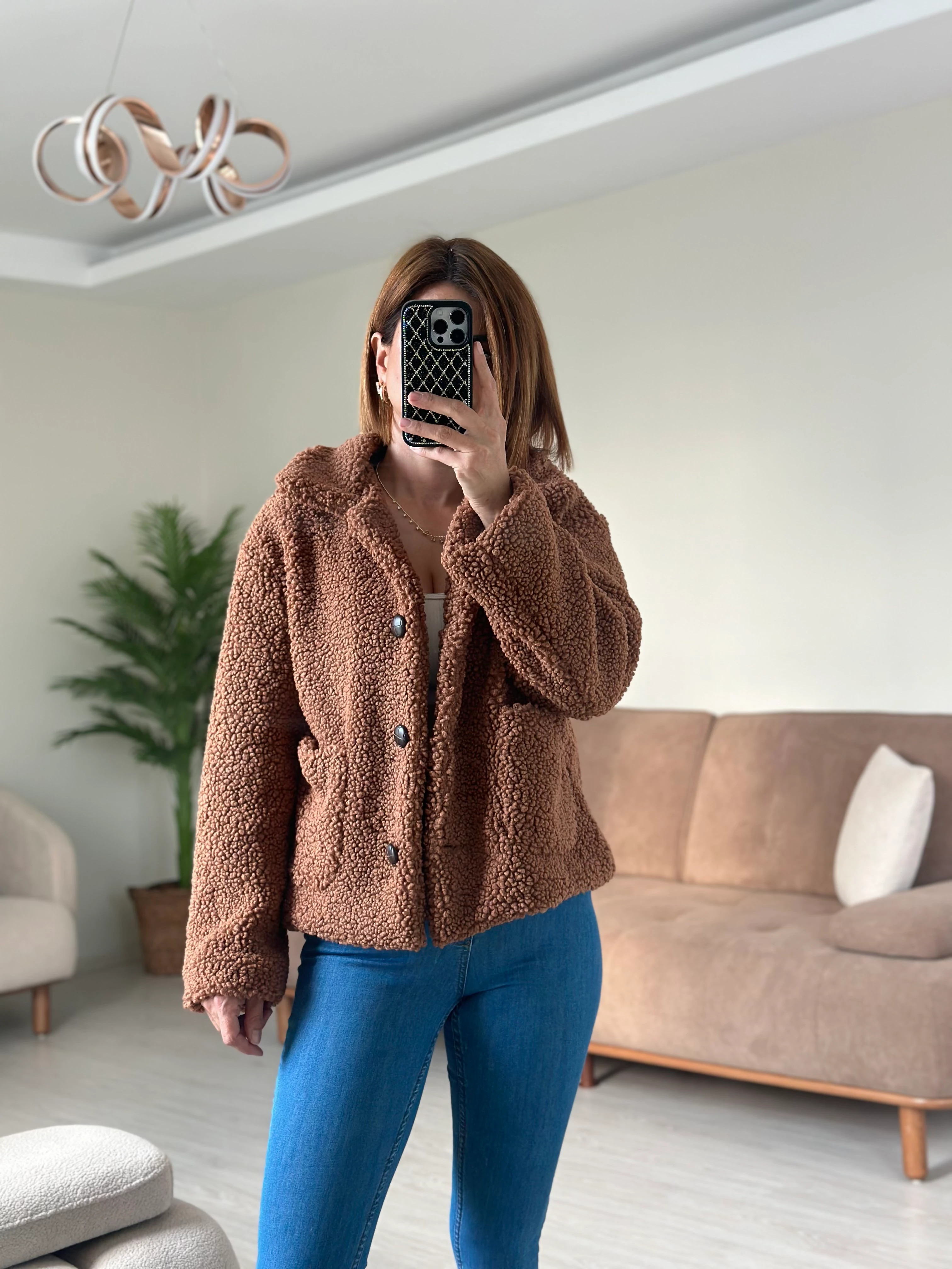 TEDY CEKET - KAHVERENGİ