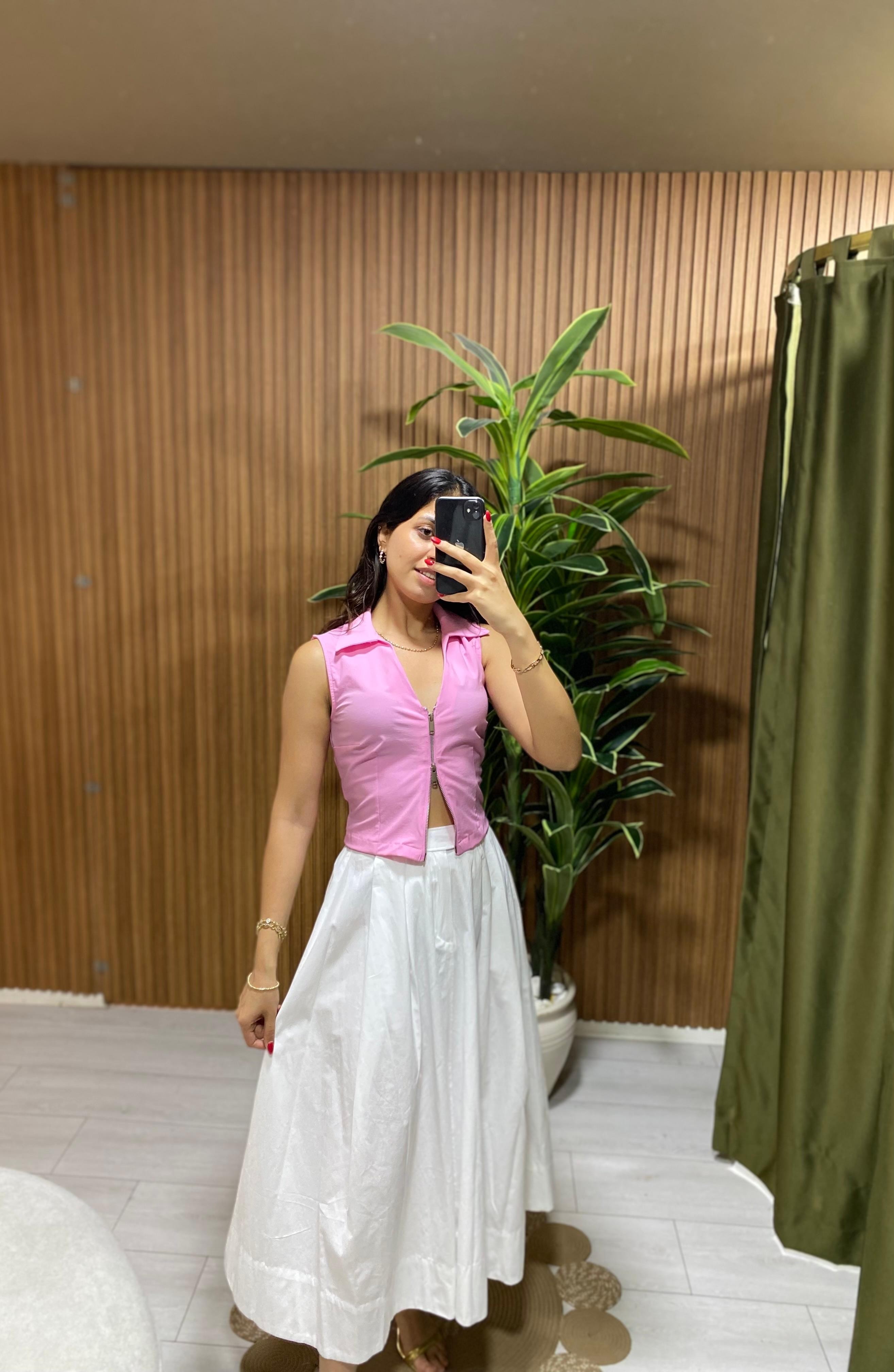 Candy Chıc Fermuarlı Bluz