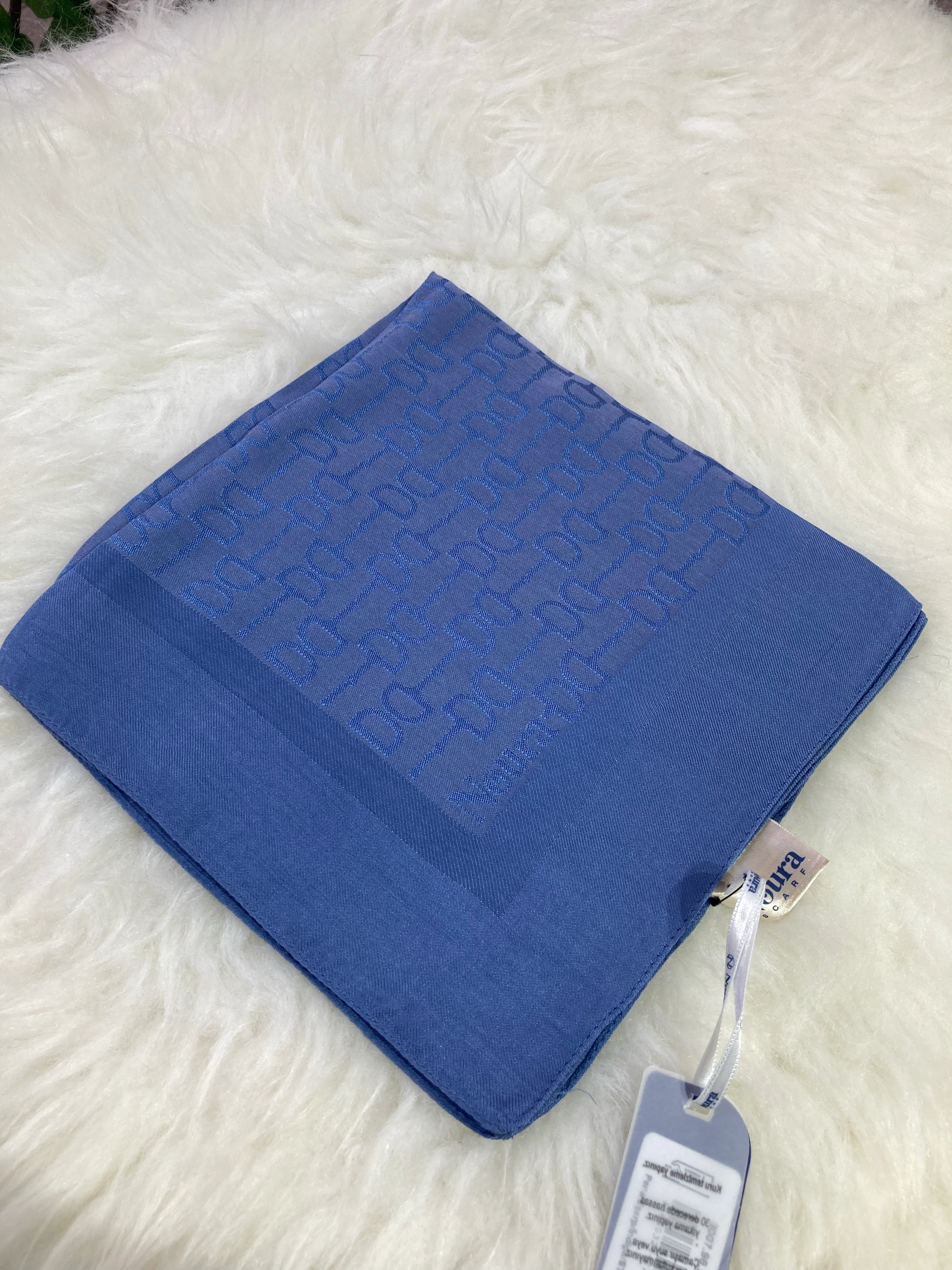 Kelepçe Naia Pamuk Eşarp İndigo