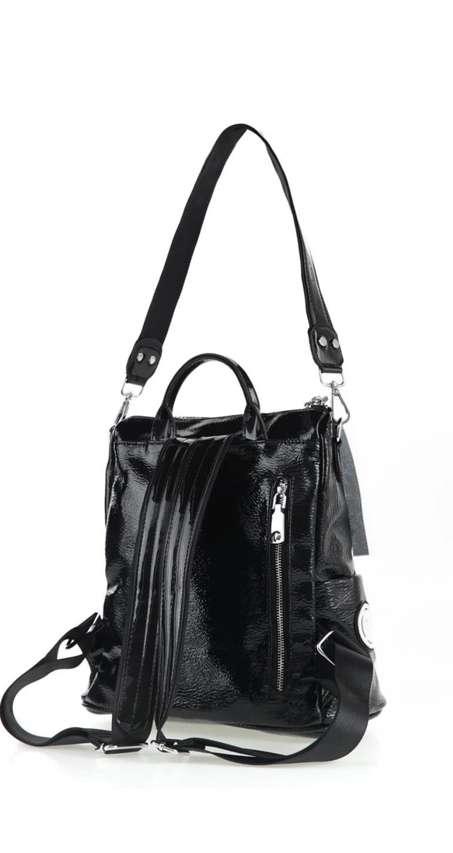 Rugan Deri Çift Askılı Kadın Sırt Çanta