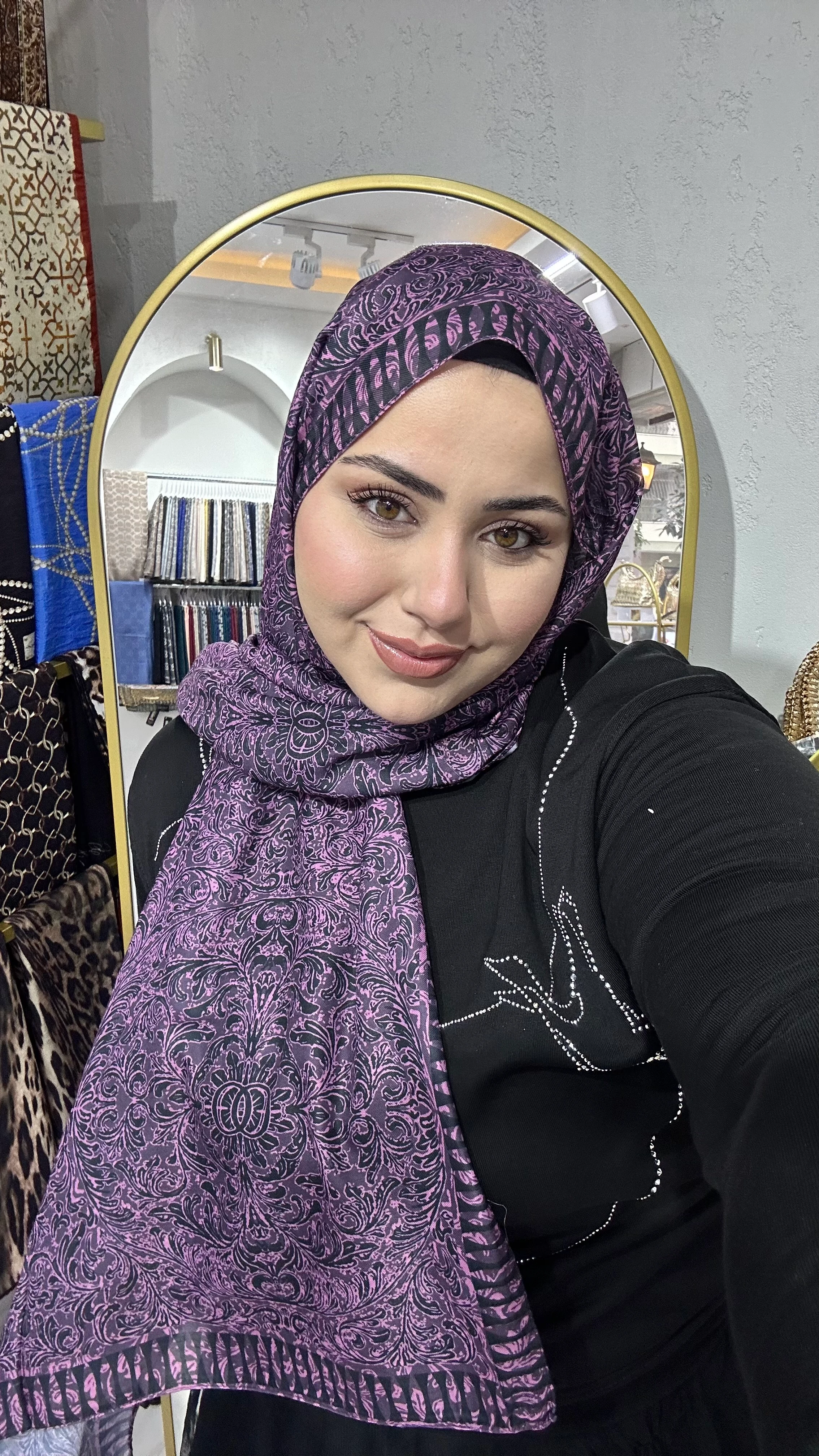 Soft Pamuk İpek Şal Mor 