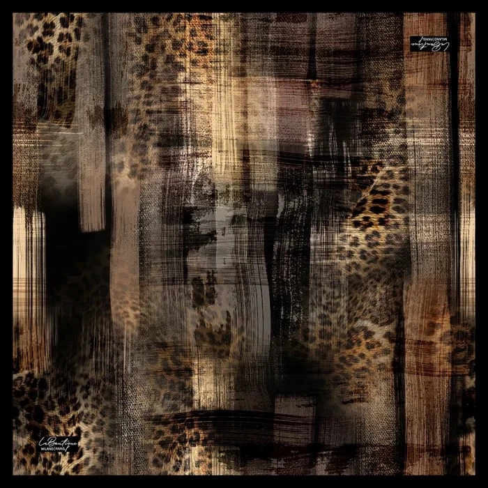 Leopar Desen Güz Eşarp