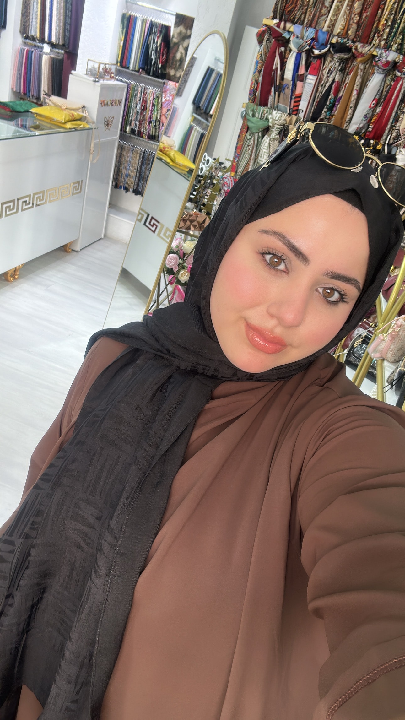 Diamond Naia Pamuk Şal Siyah