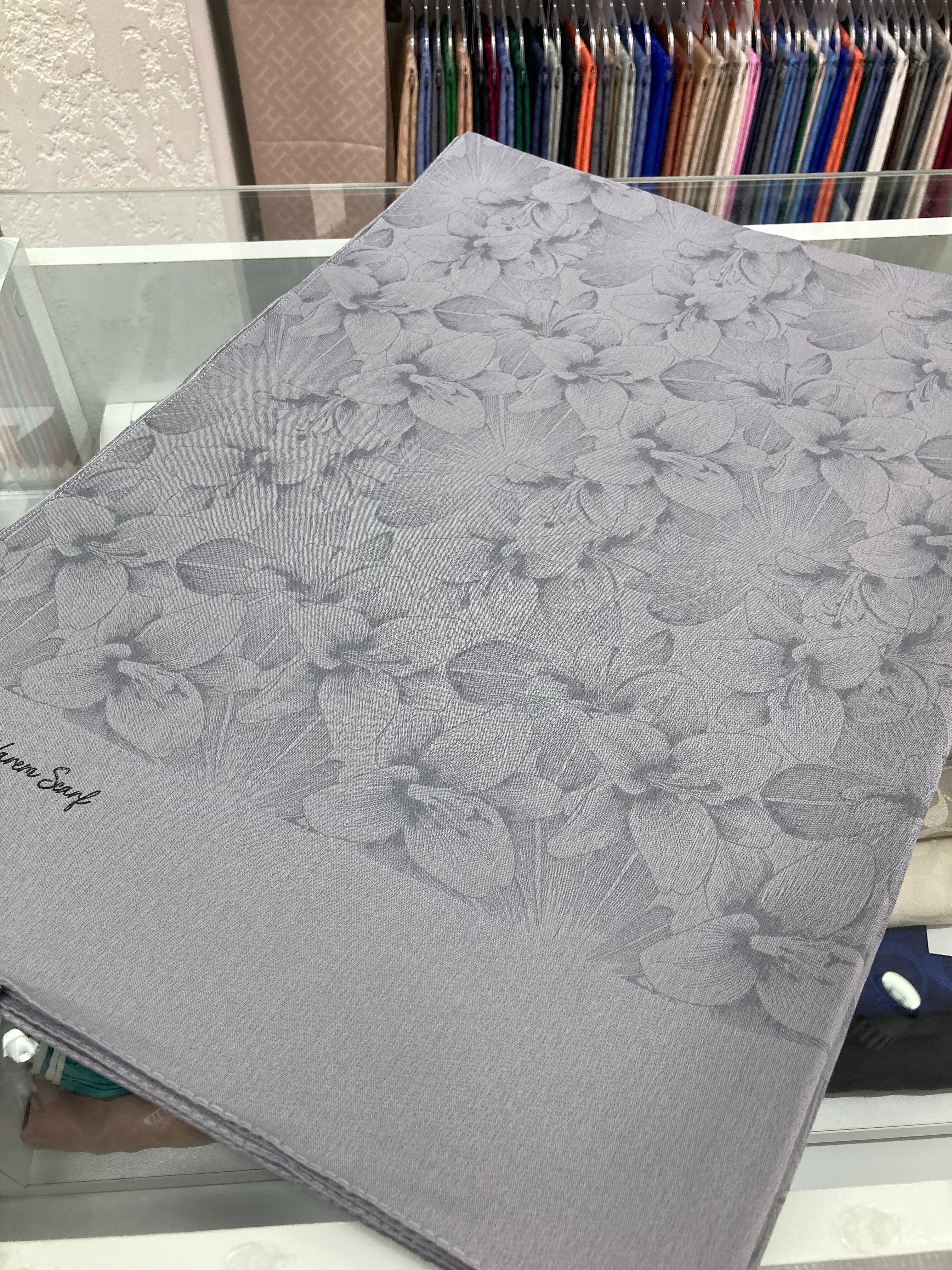 Gold Derin Viskon Şal Gri